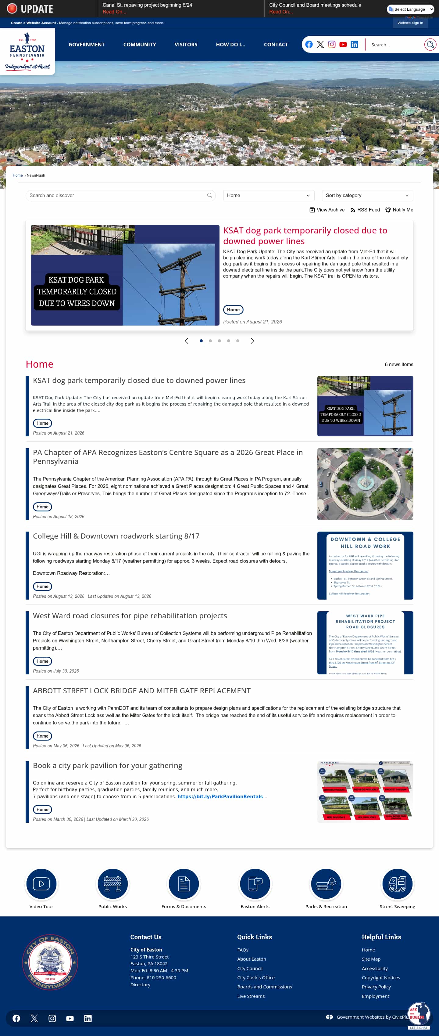 Latest website image capture
