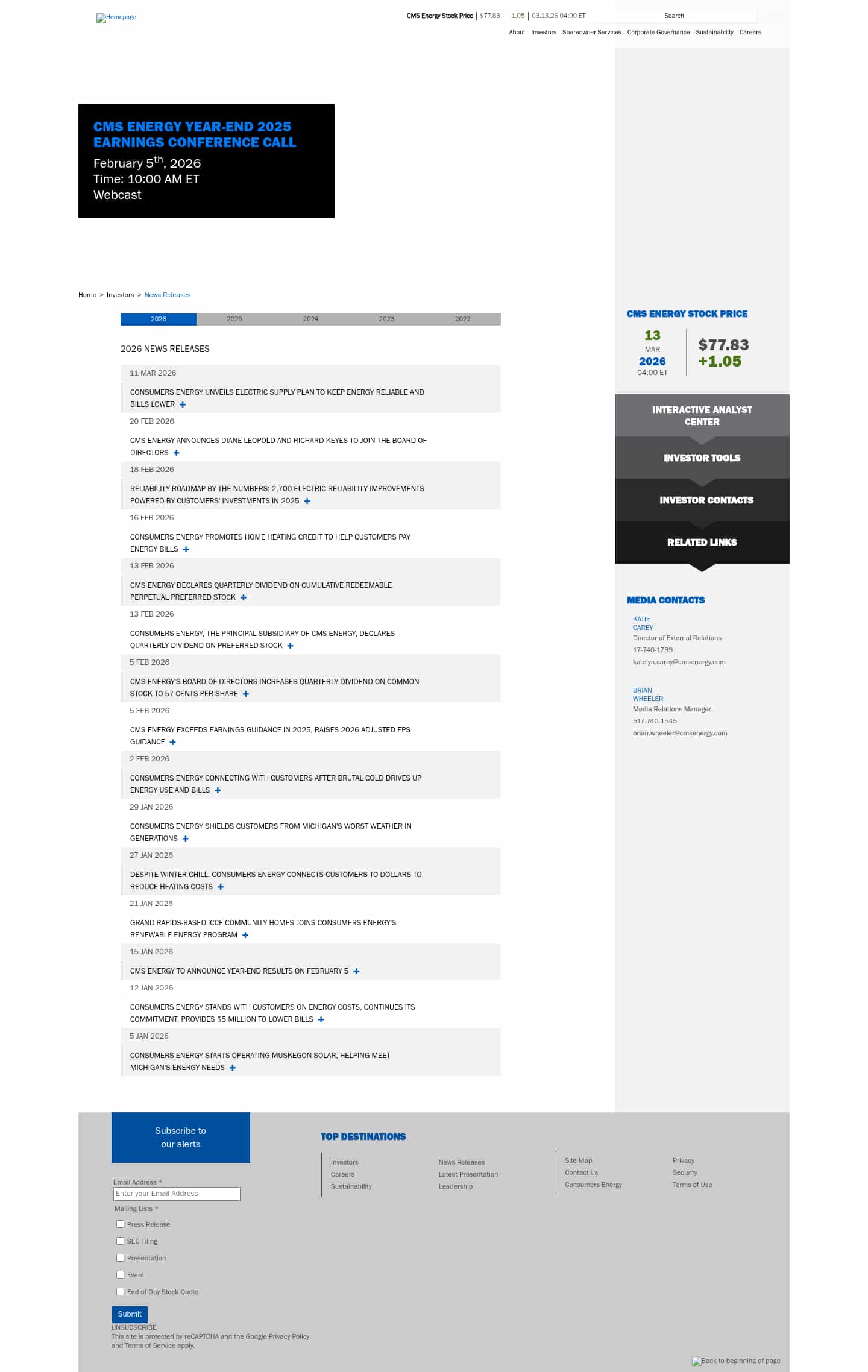 Latest website image capture