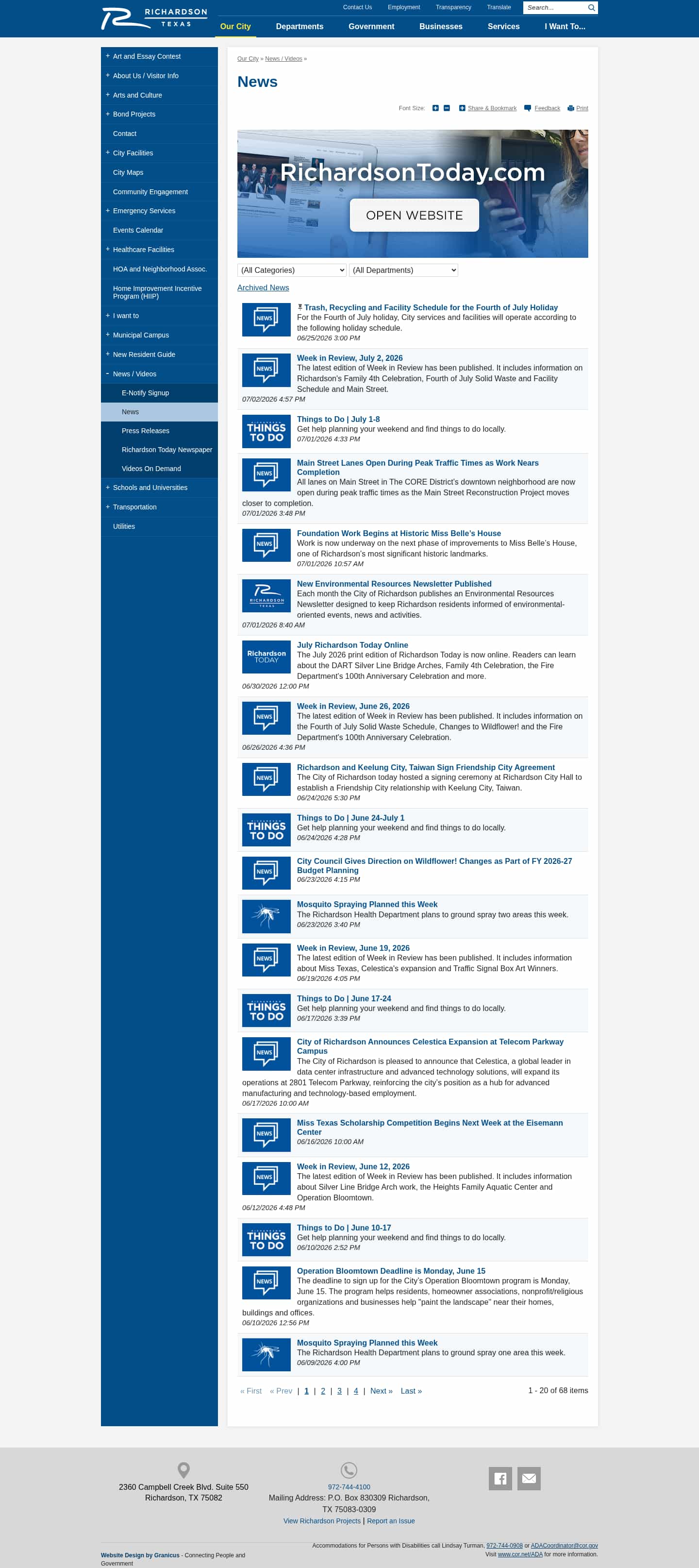Latest website image capture