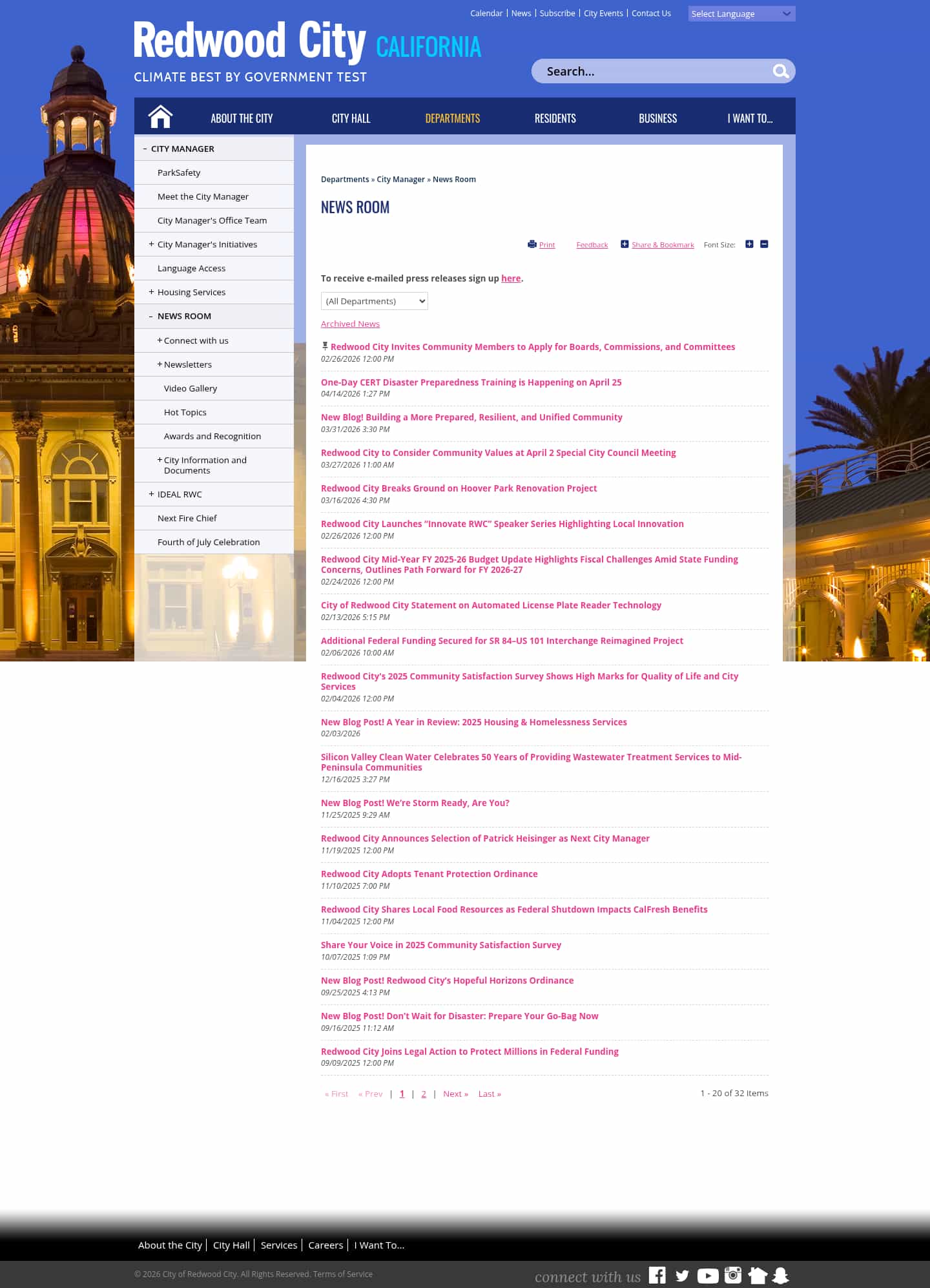 Latest website image capture