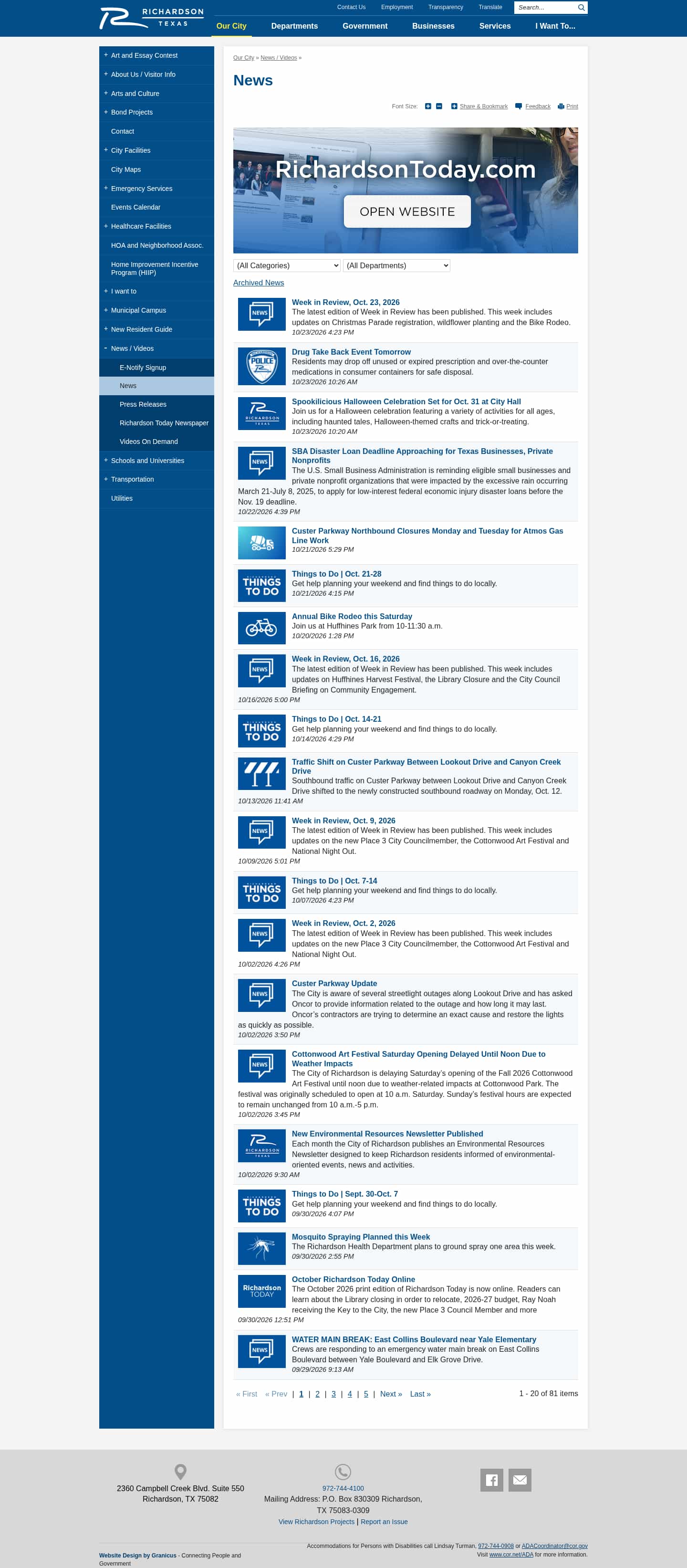Latest website image capture