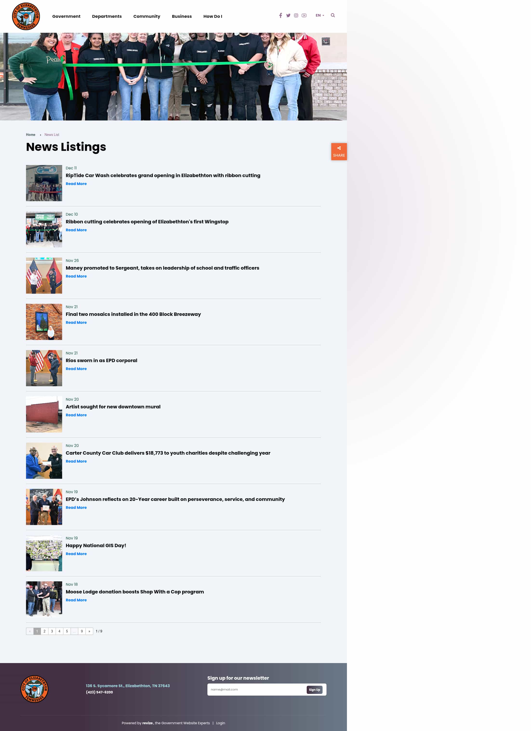 Latest website image capture