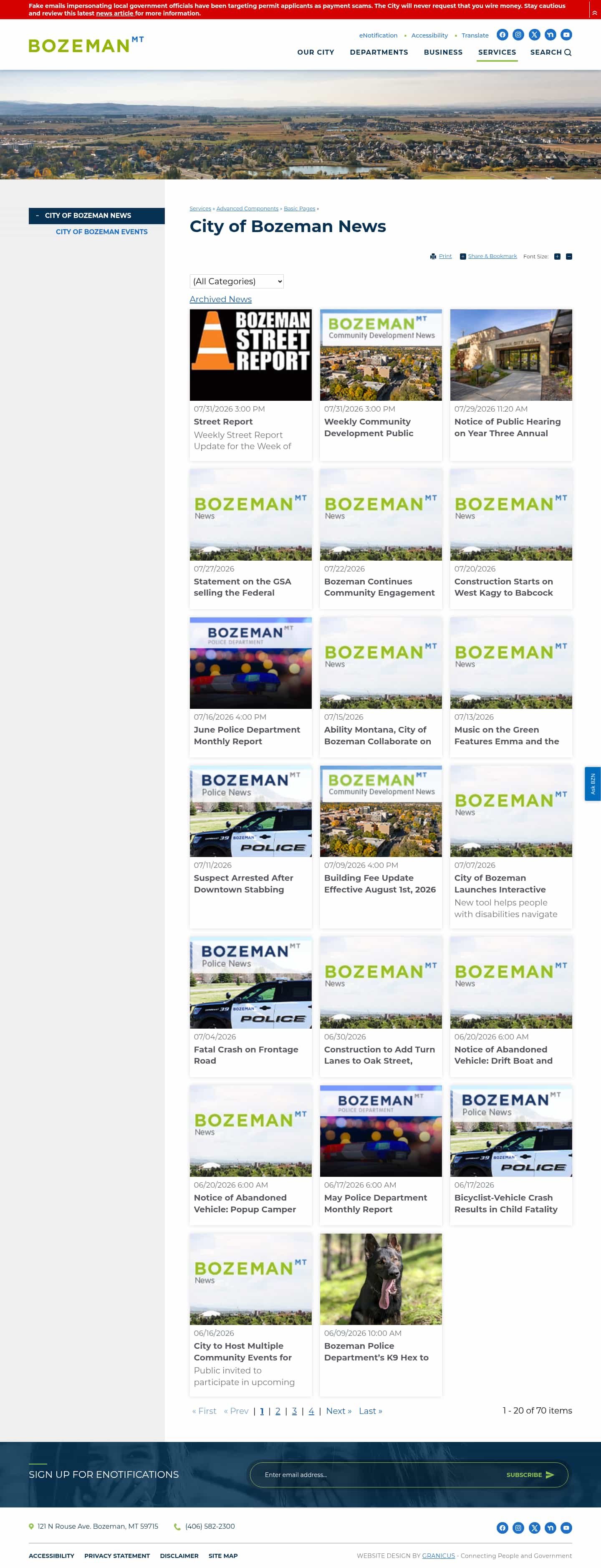 Latest website image capture
