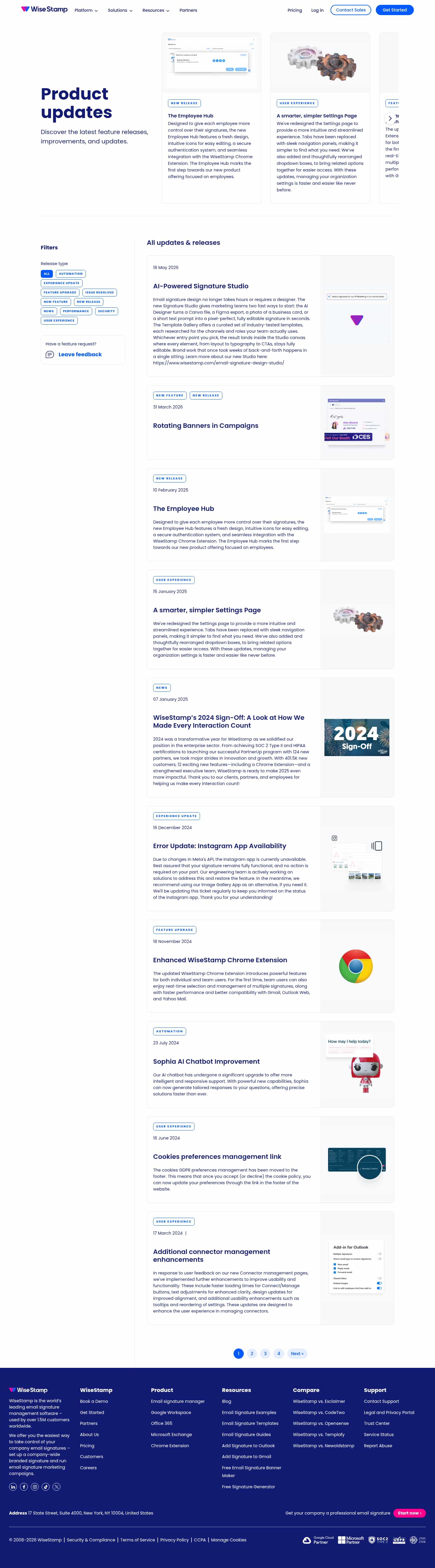 Latest website image capture