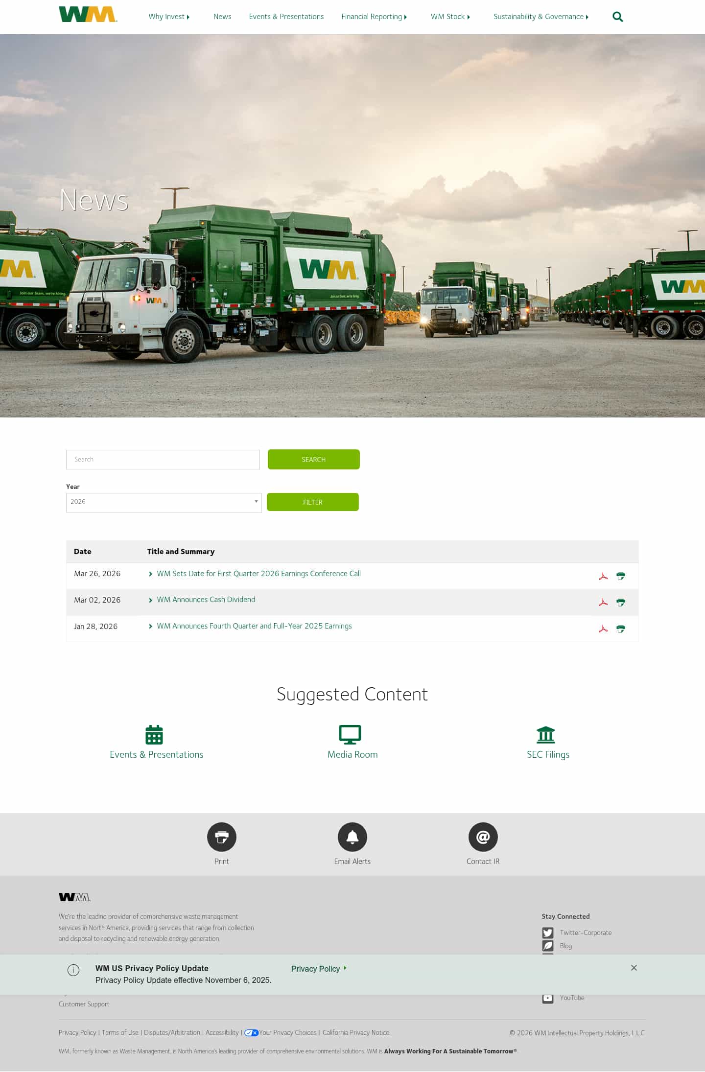 Latest website image capture