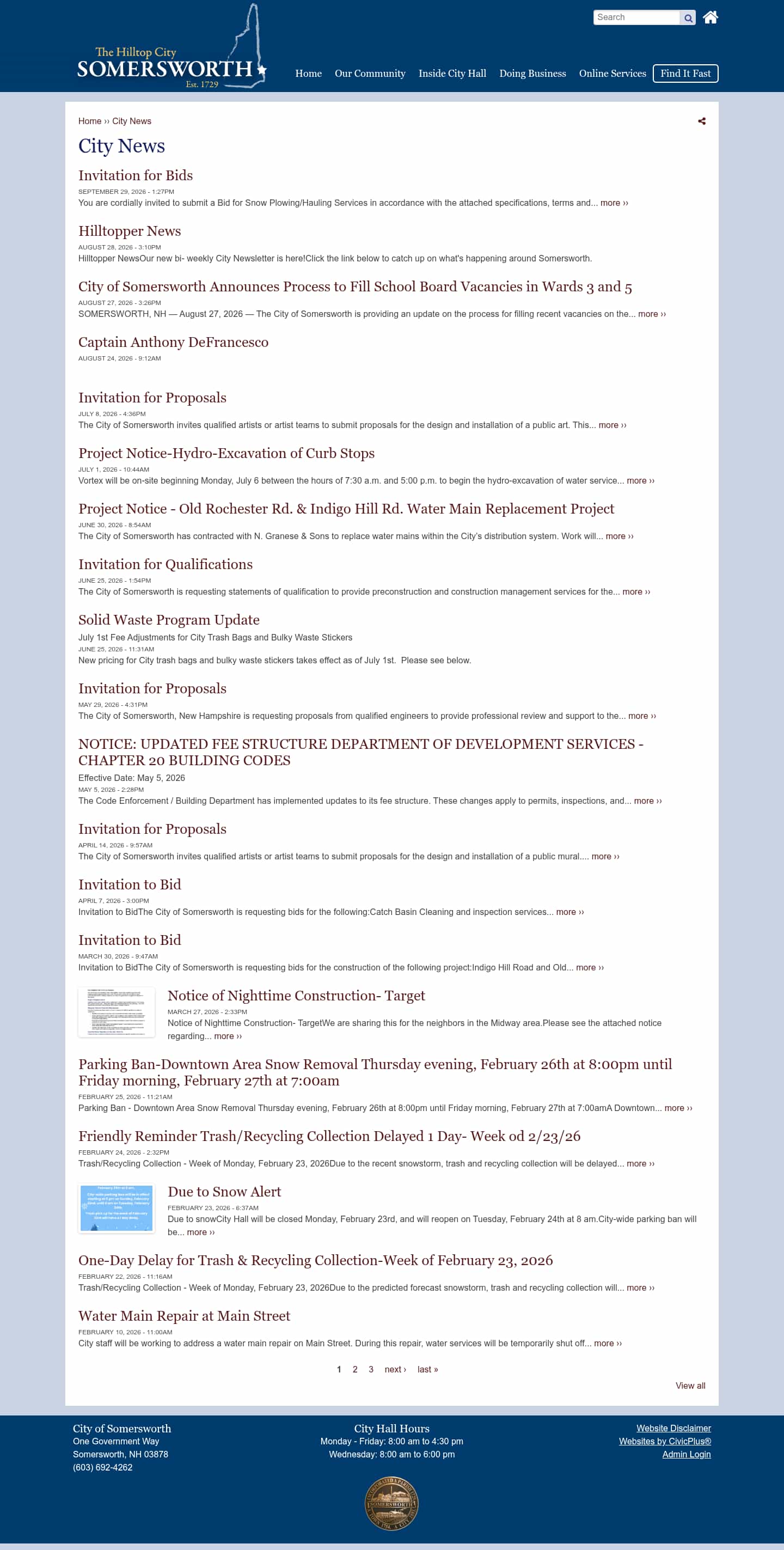 Latest website image capture