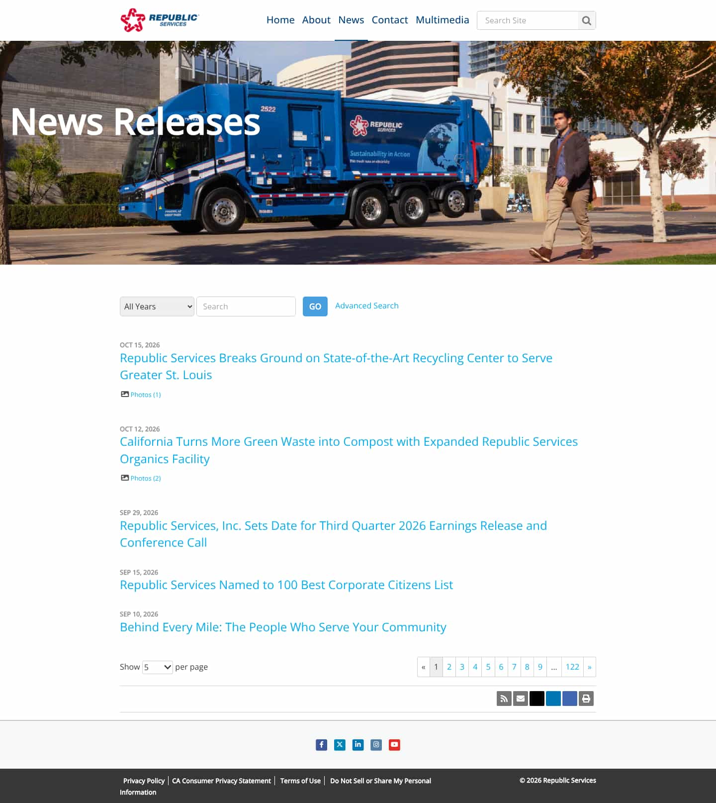 Latest website image capture