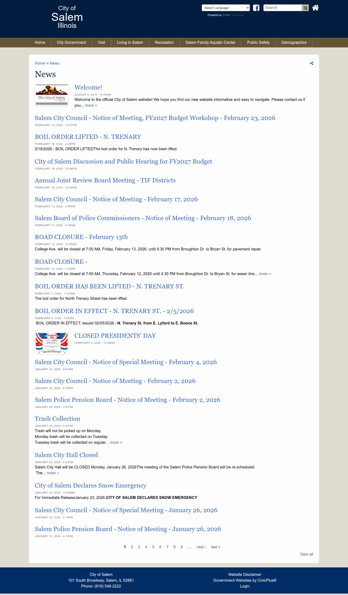 Latest website image capture