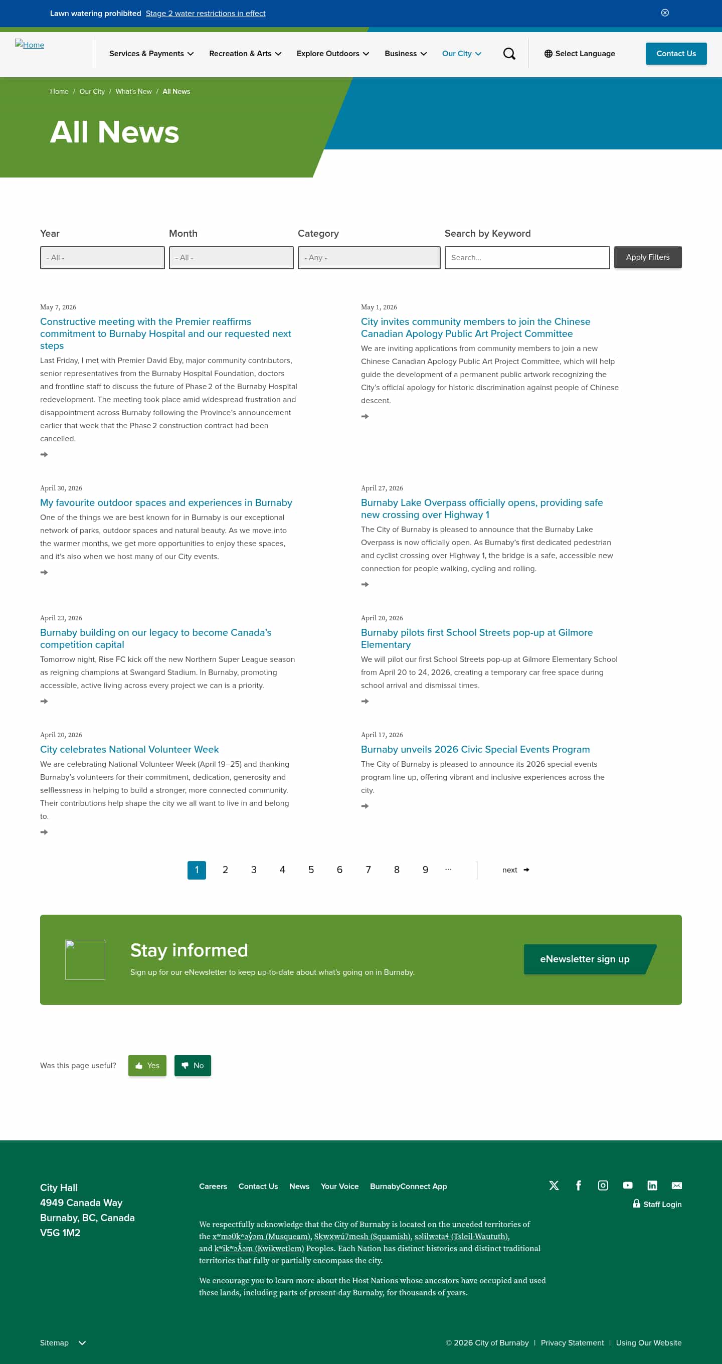 Latest website image capture