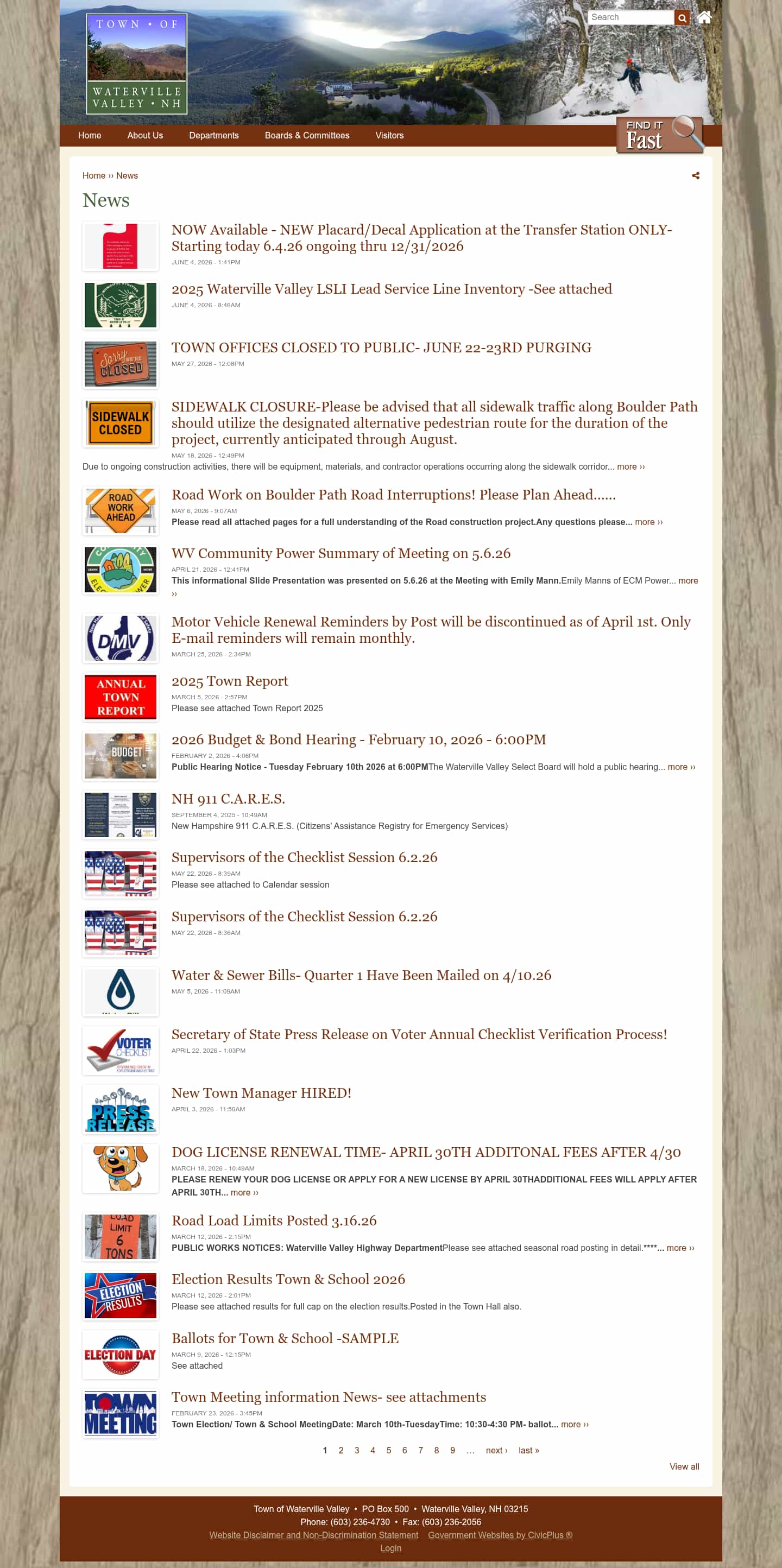 Latest website image capture