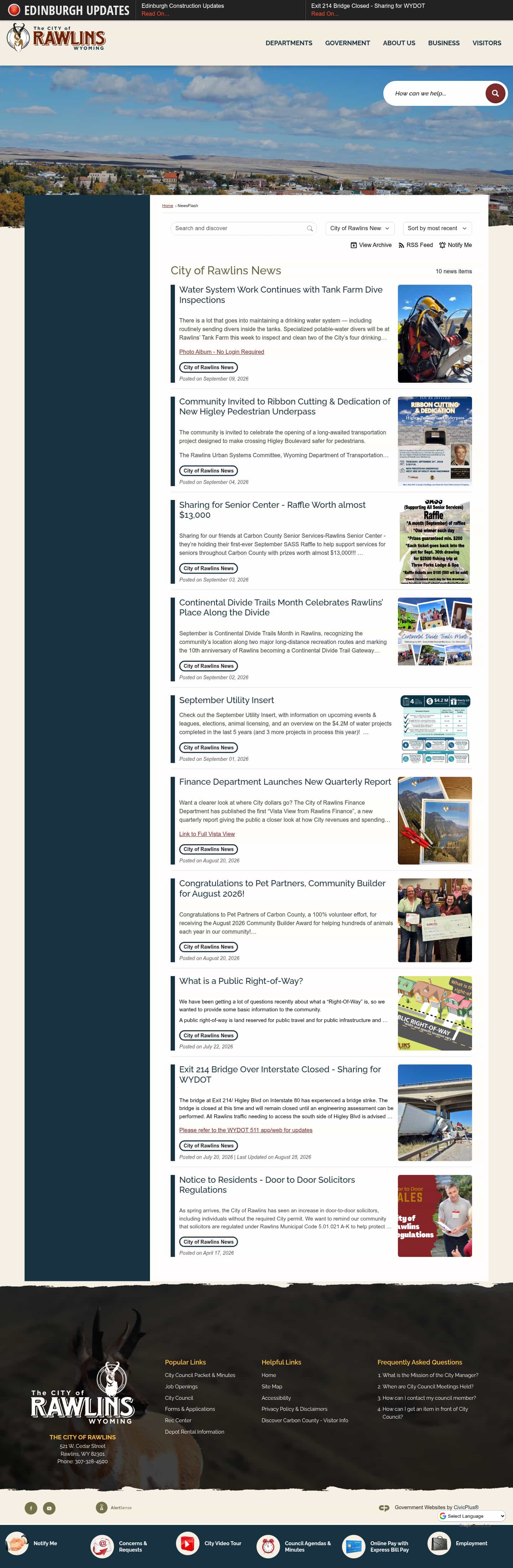 Latest website image capture