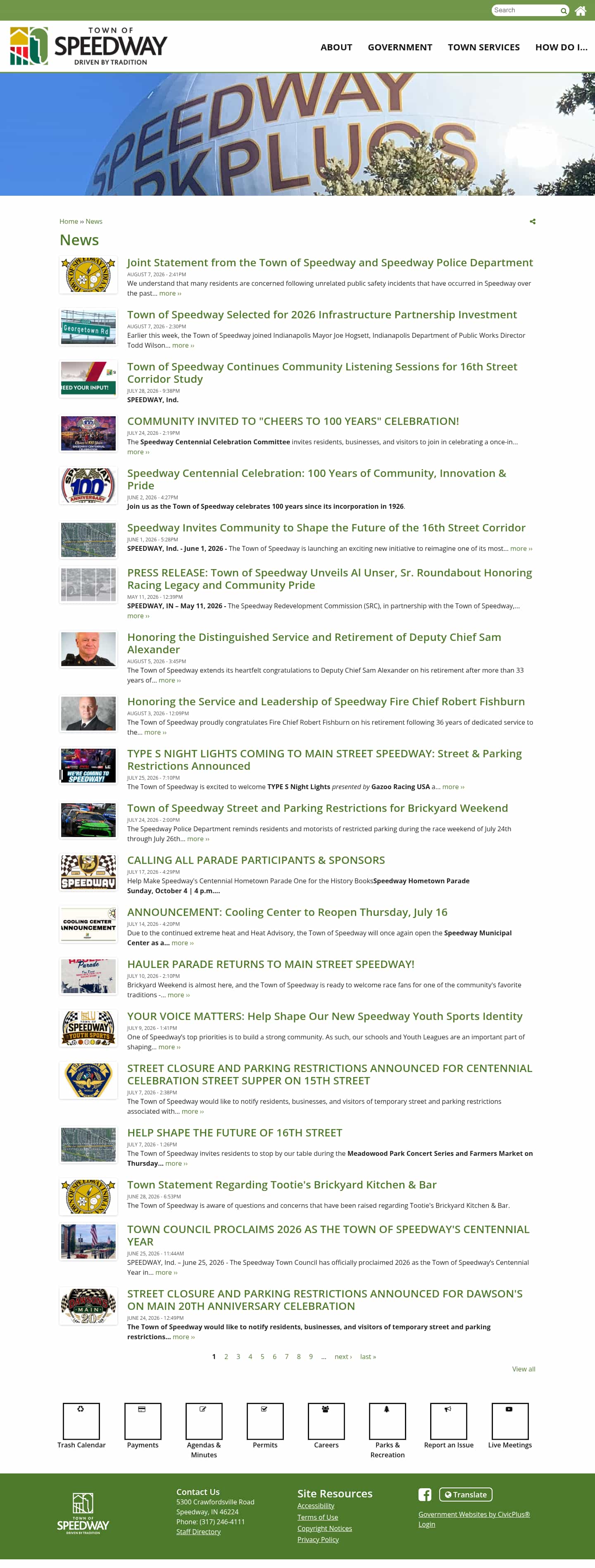 Latest website image capture