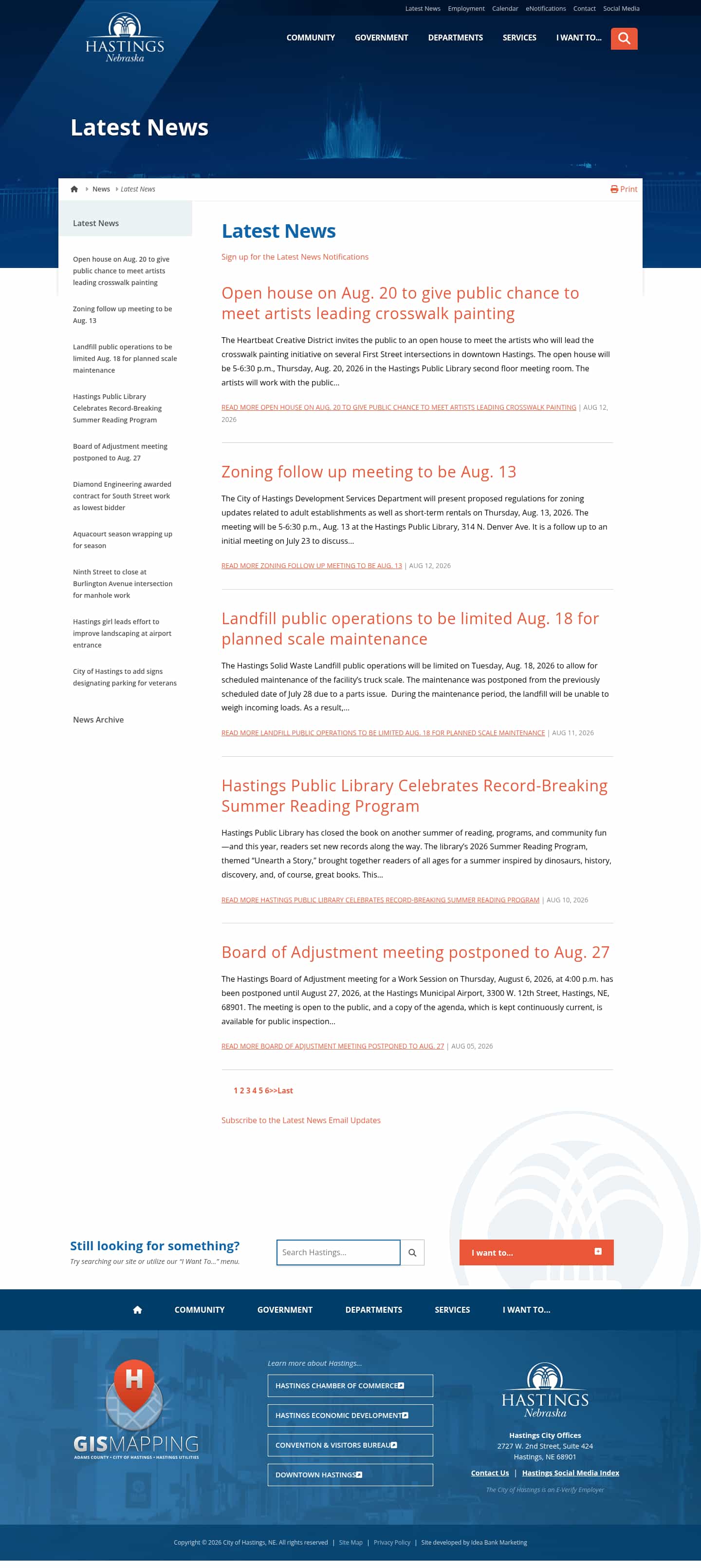 Latest website image capture