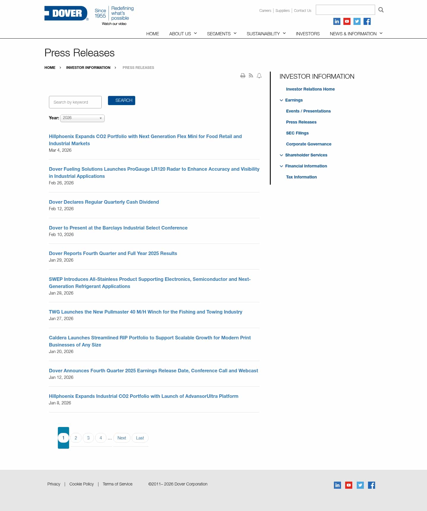 Latest website image capture
