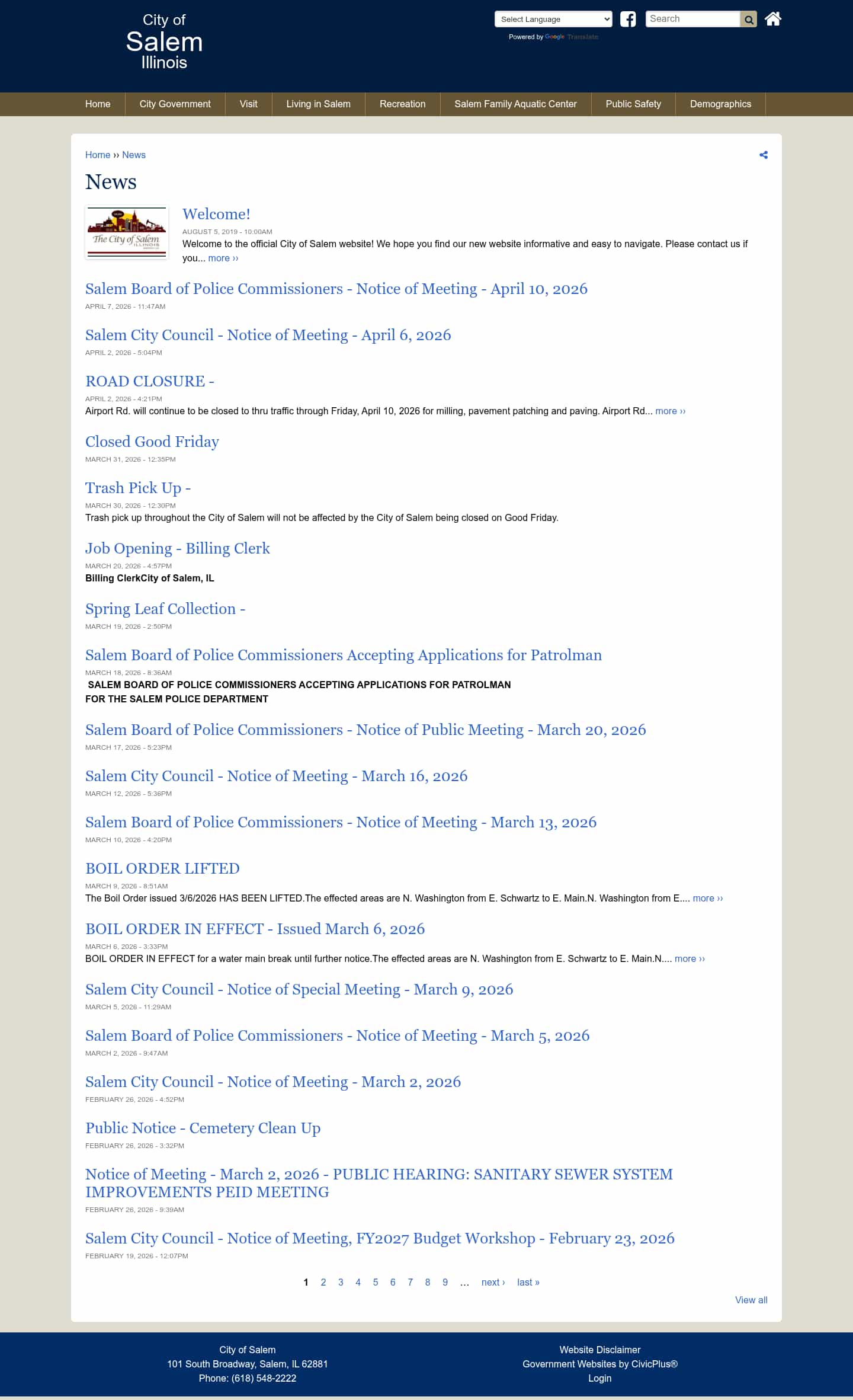 Latest website image capture