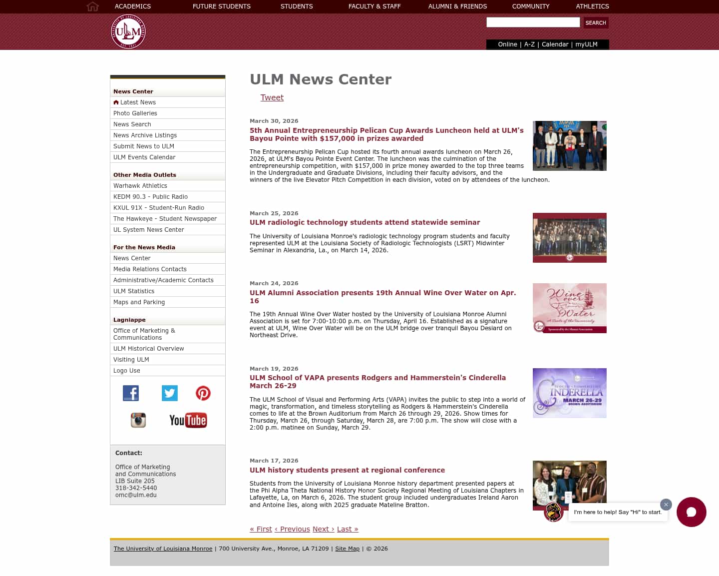 Latest website image capture