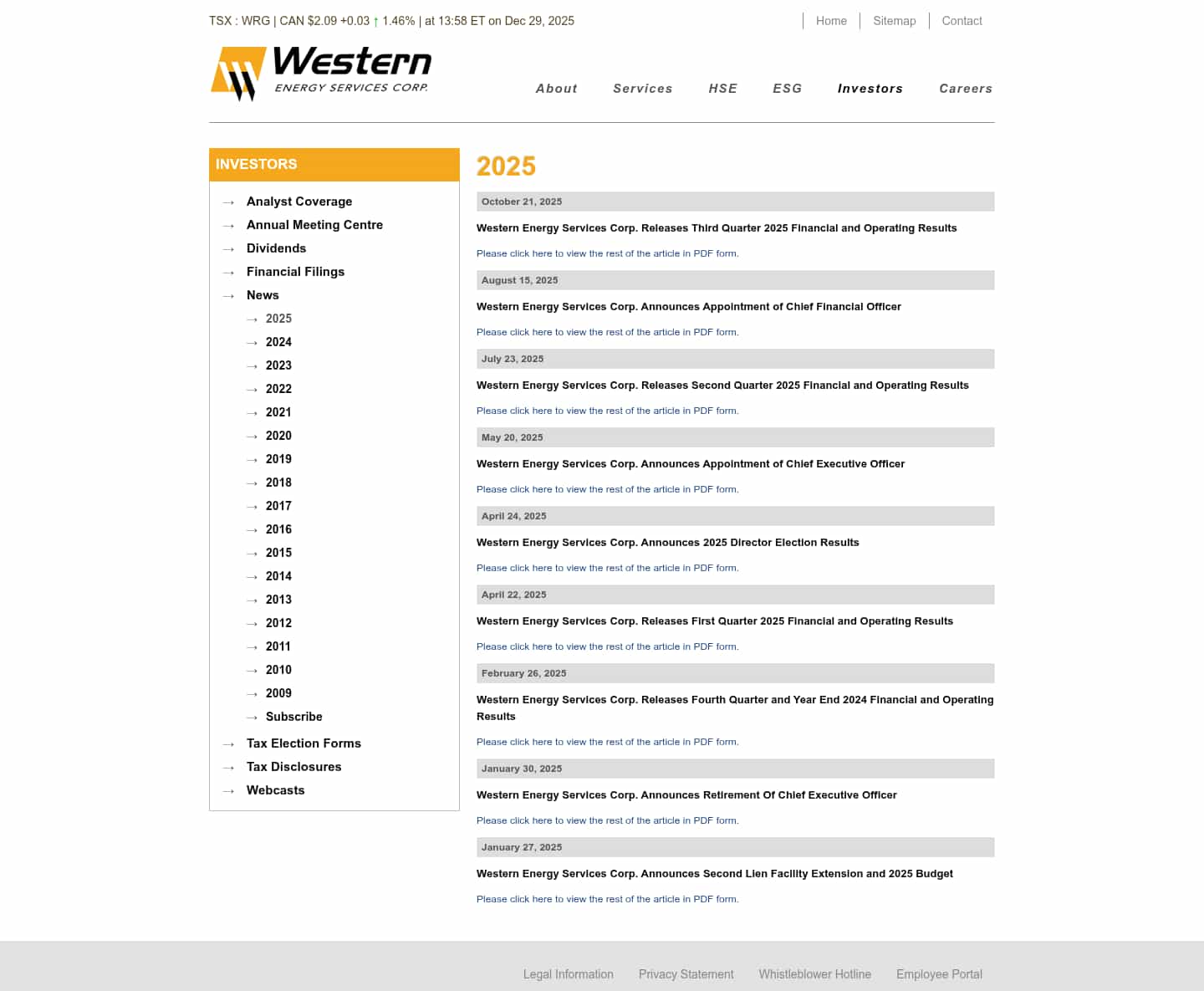 Latest website image capture