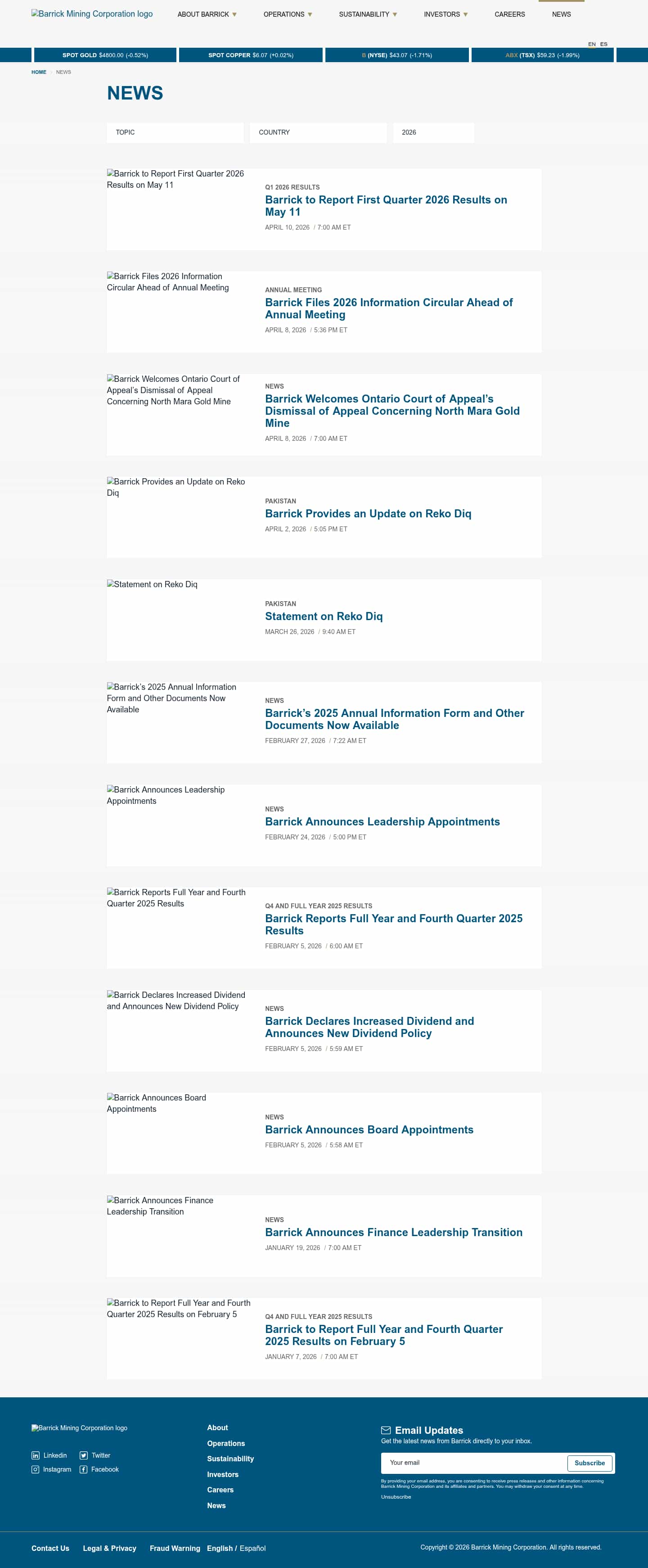 Latest website image capture