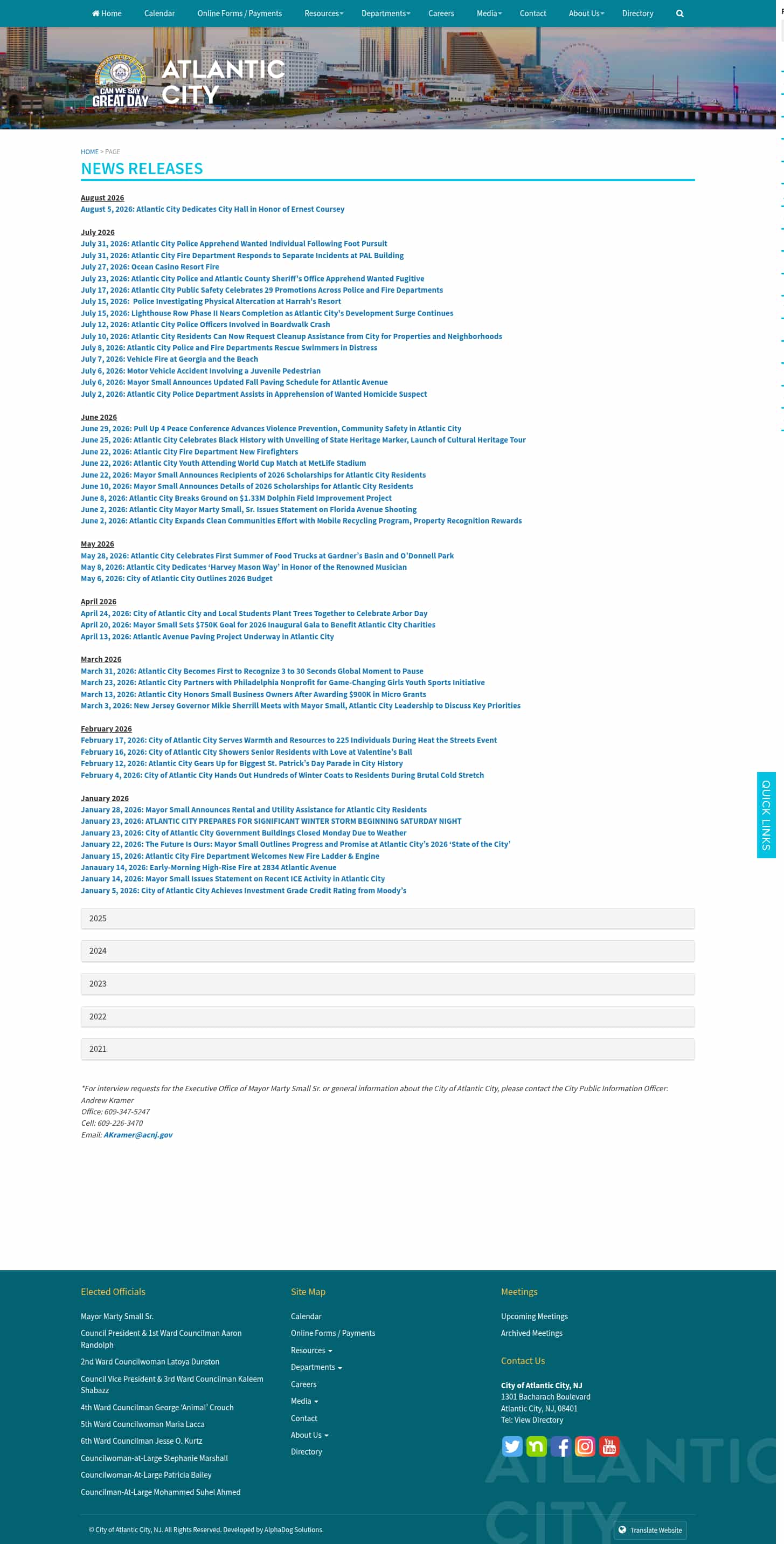 Latest website image capture