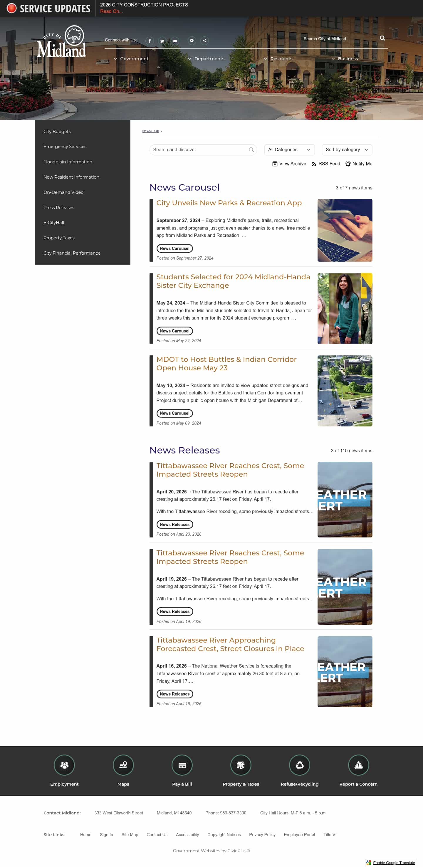 Latest website image capture