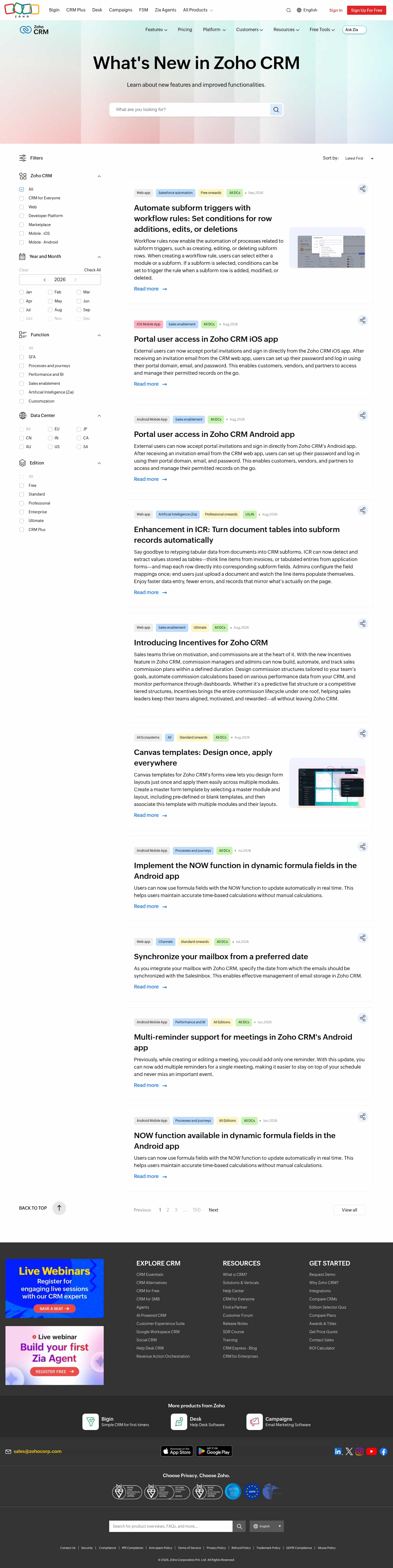 Latest website image capture
