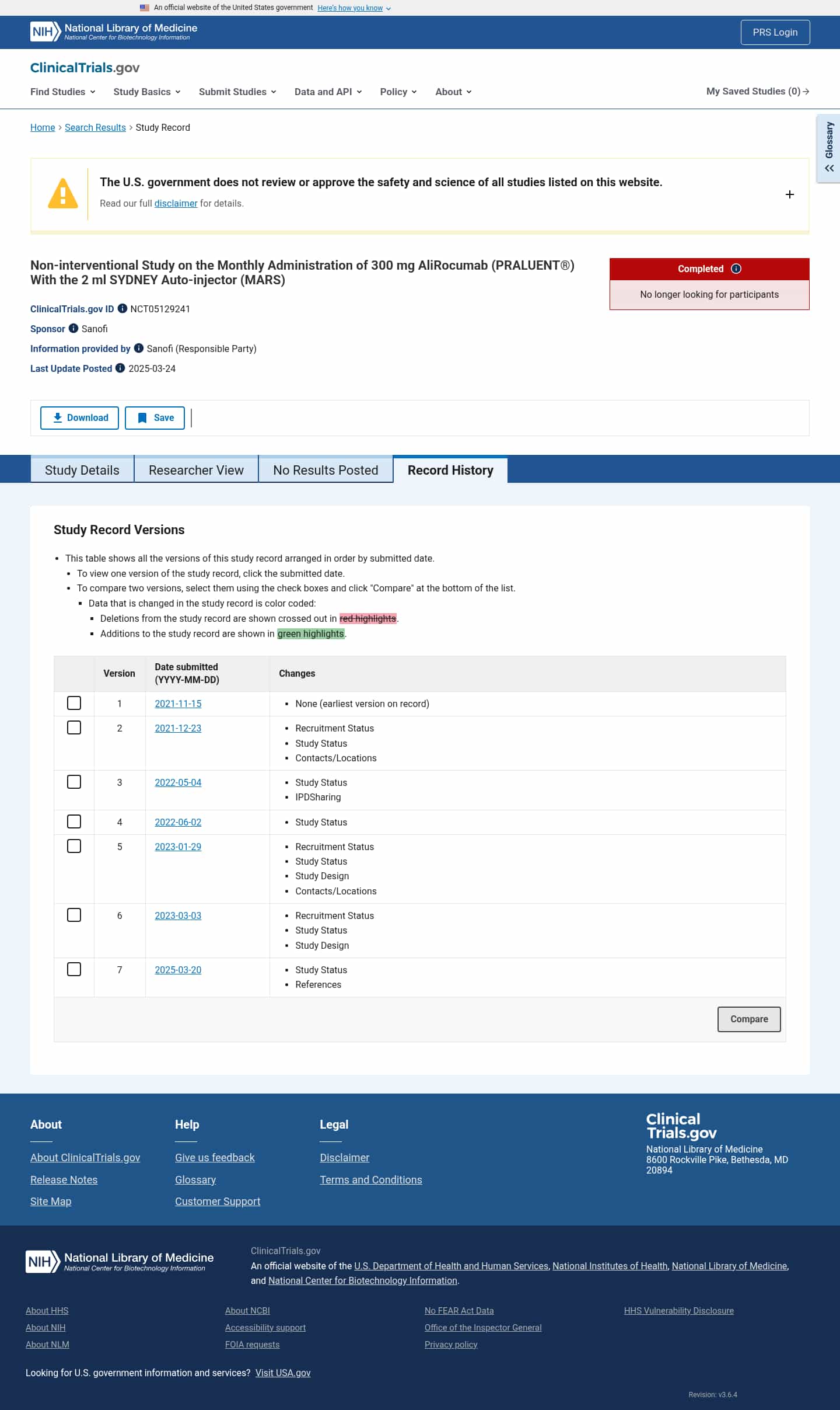 Latest website image capture