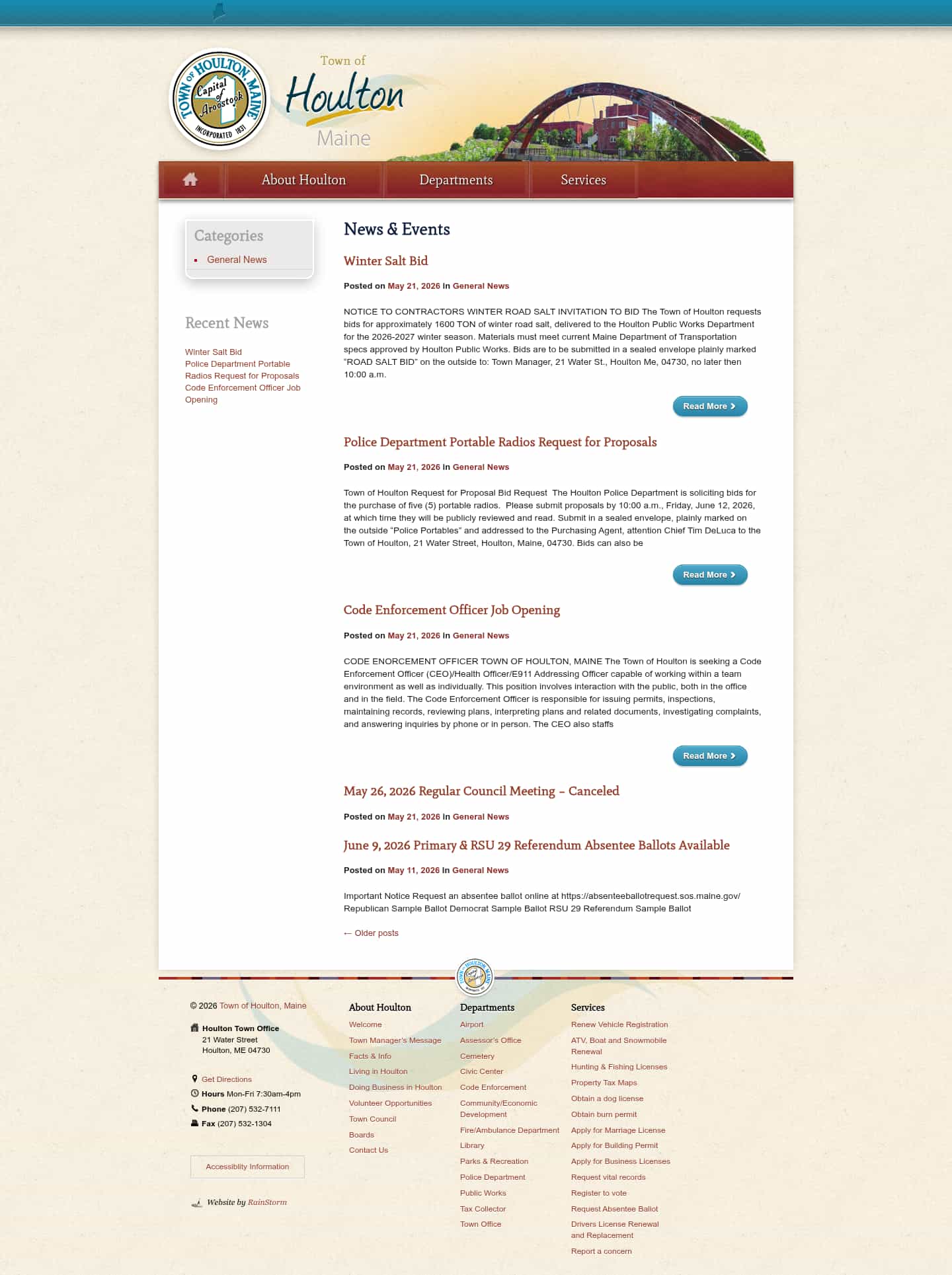 Latest website image capture