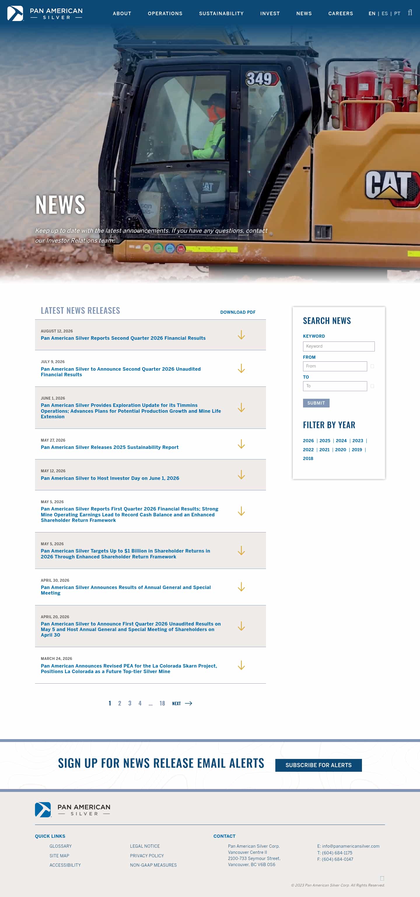 Latest website image capture