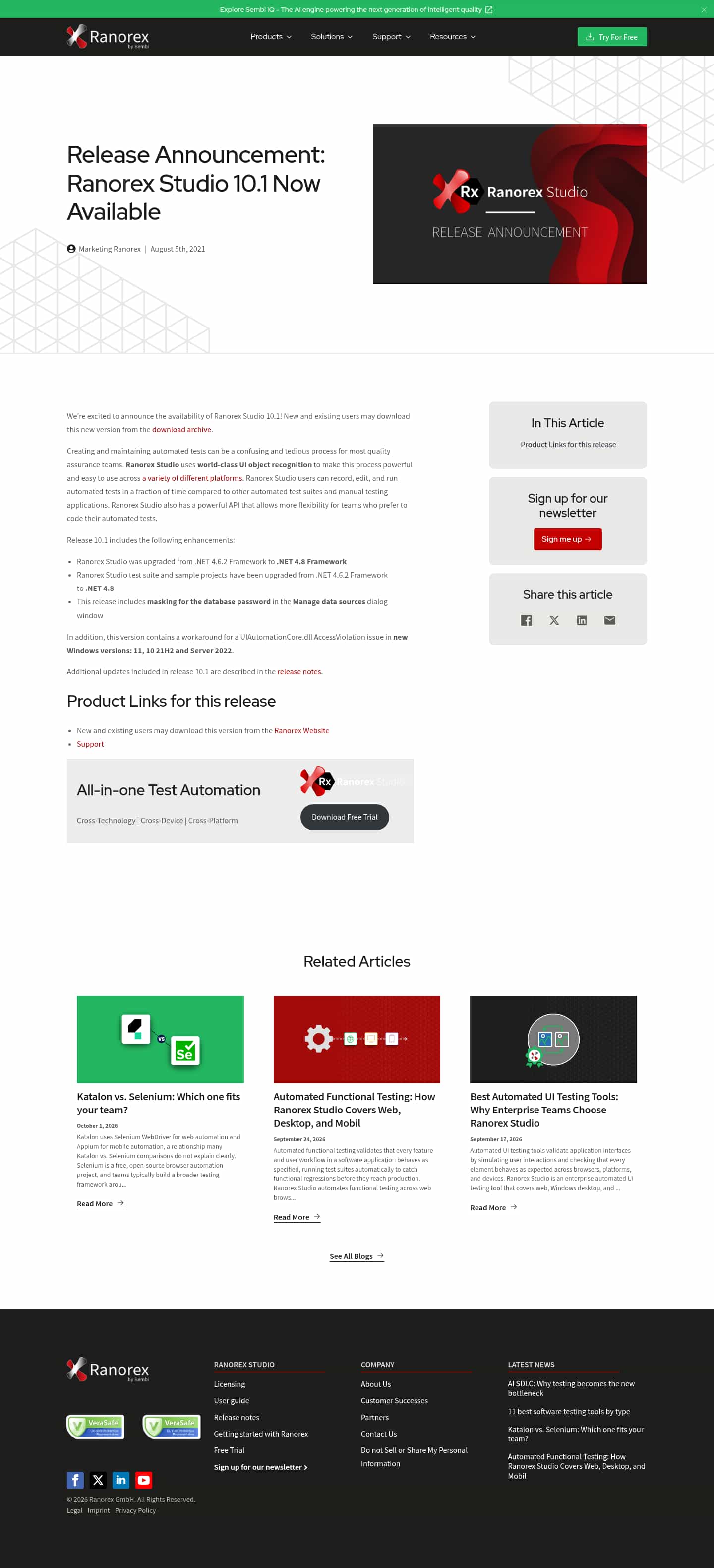 Latest website image capture