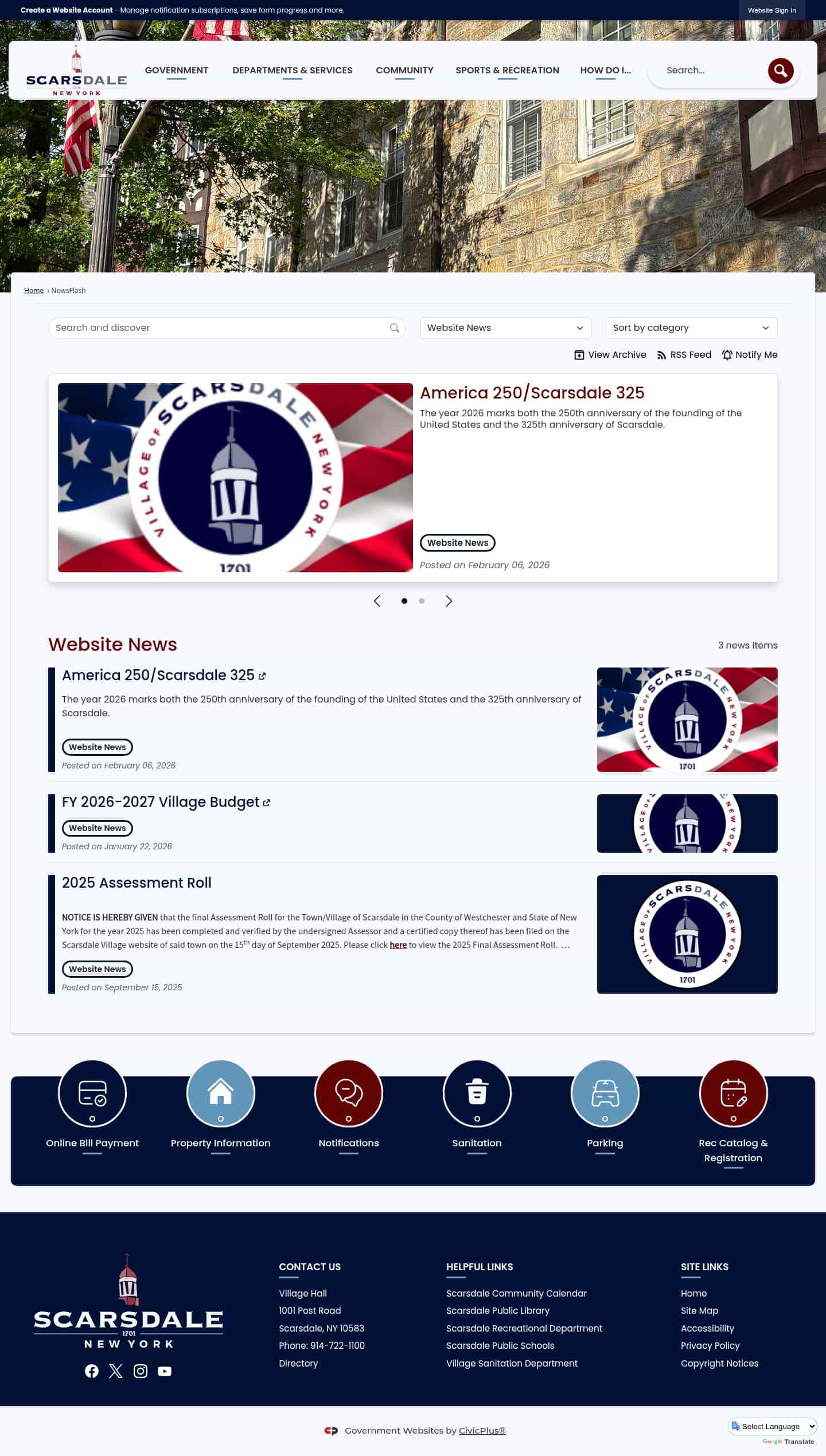 Latest website image capture