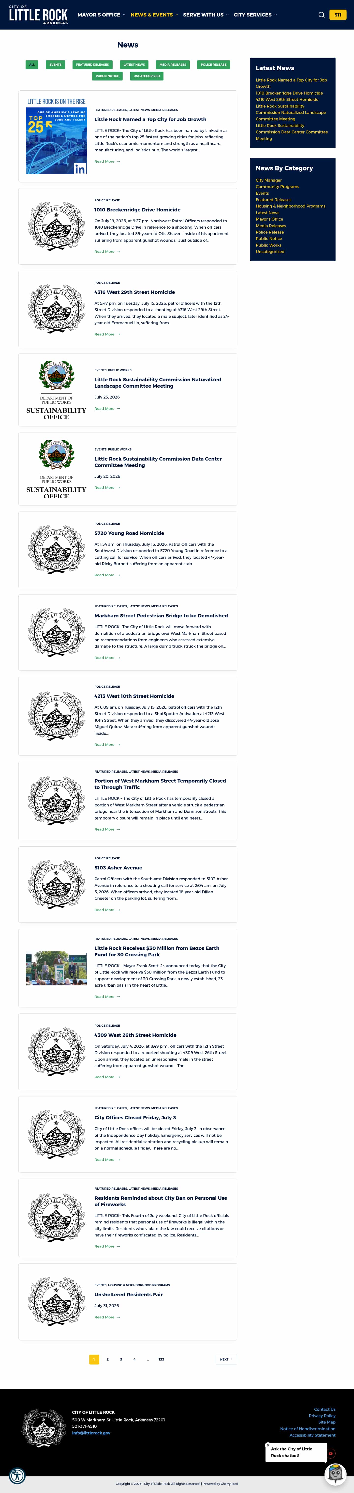 Latest website image capture