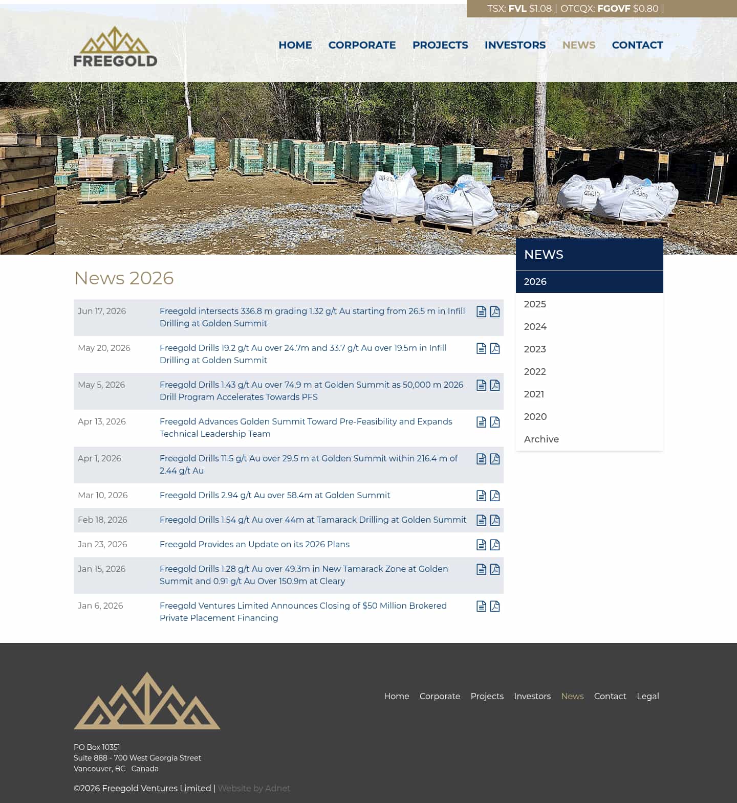 Latest website image capture