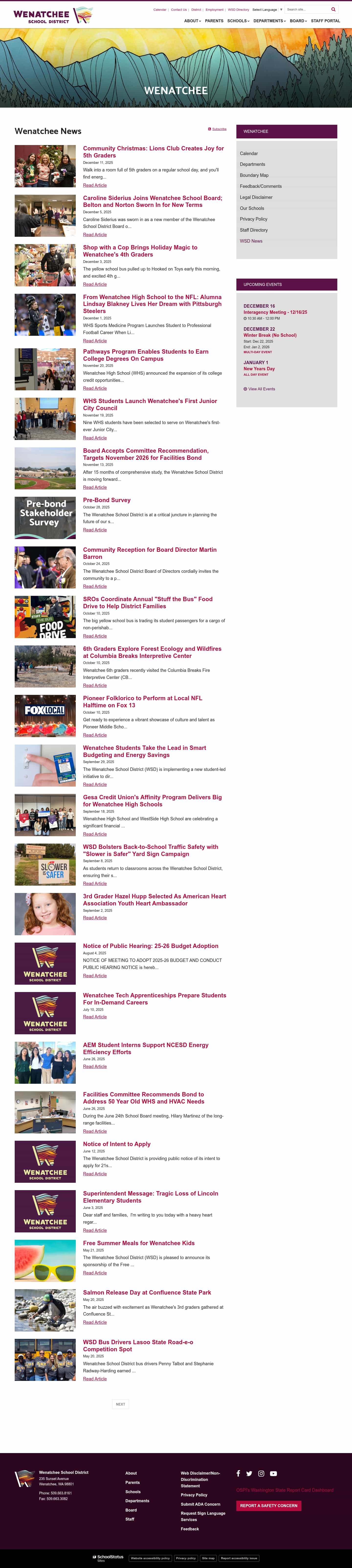 Latest website image capture