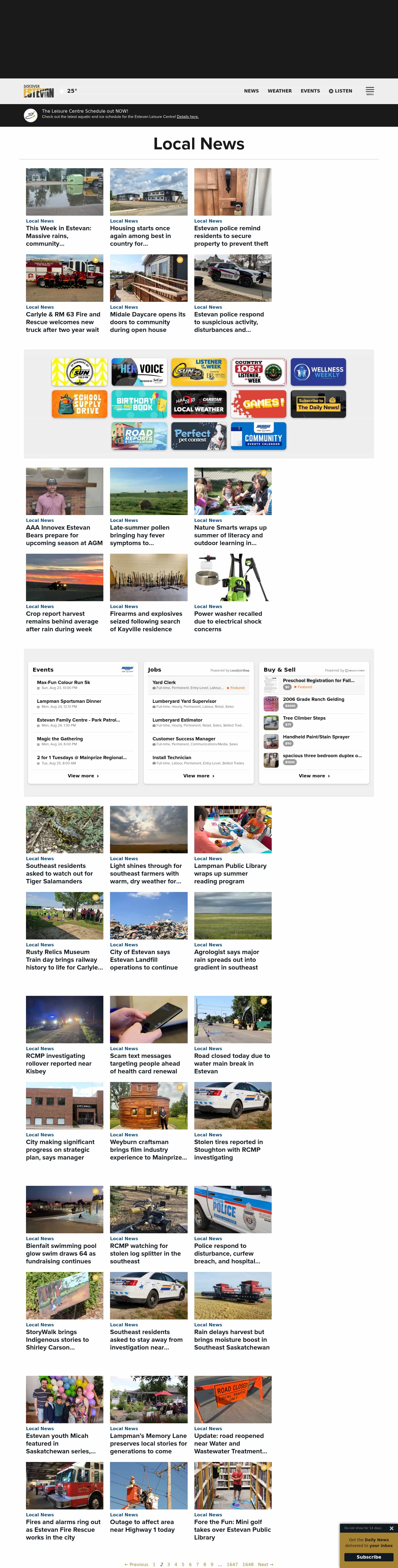 Latest website image capture
