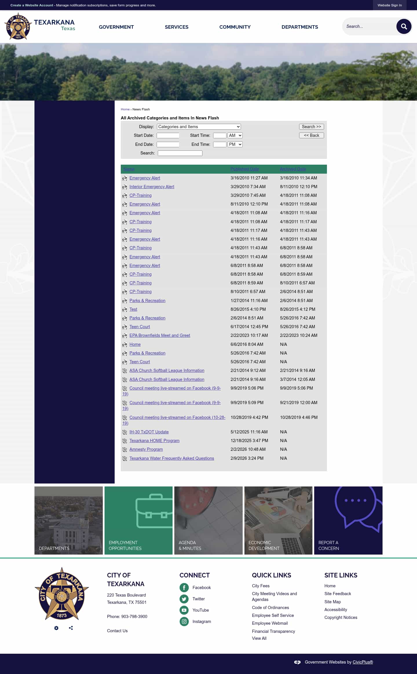 Latest website image capture
