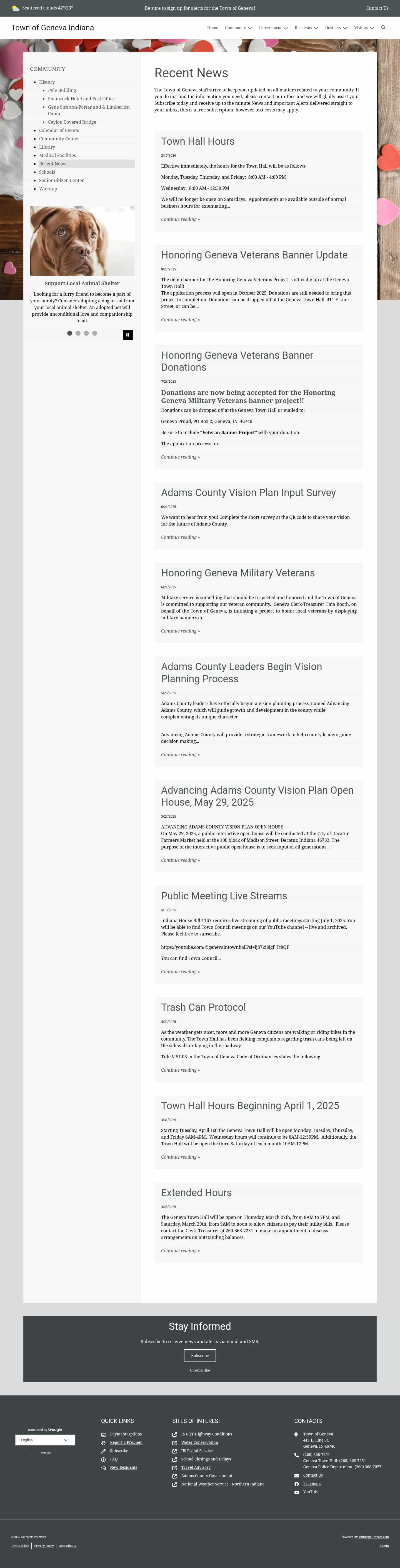 Latest website image capture