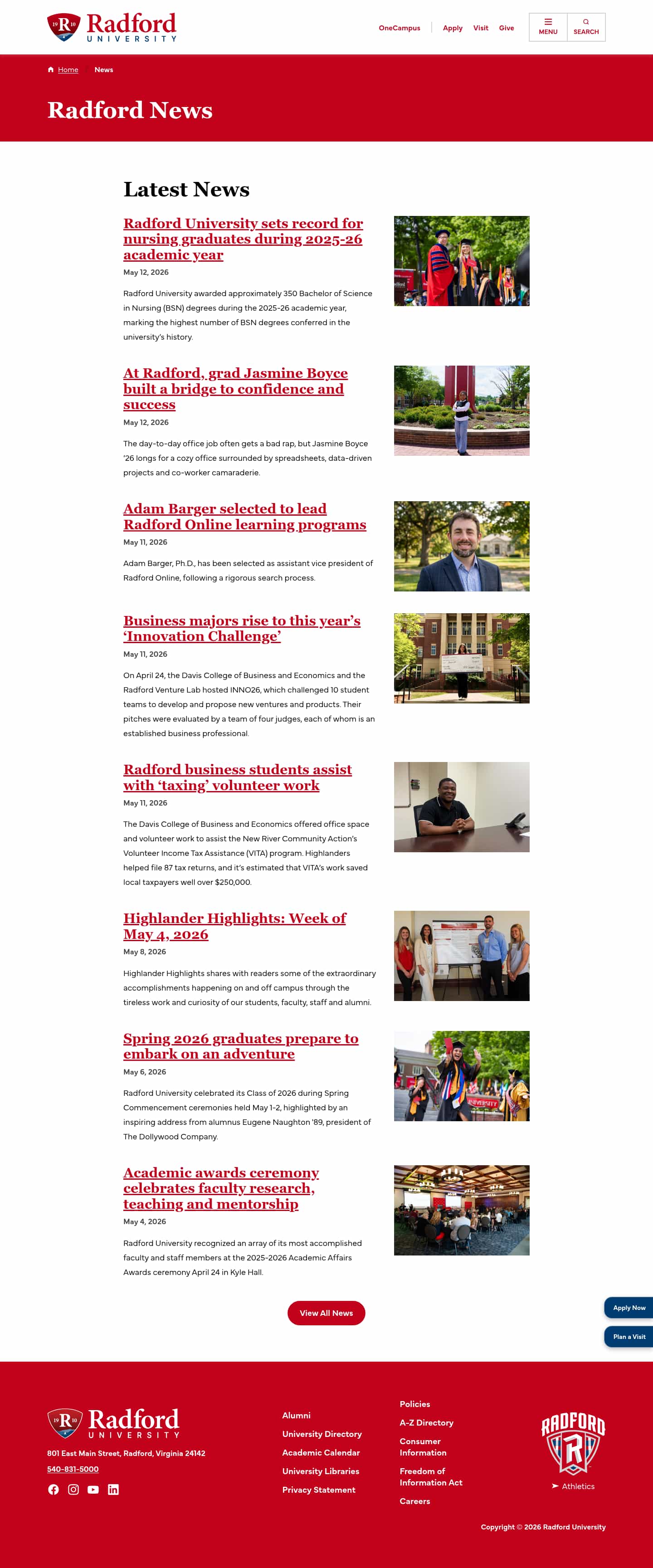 Latest website image capture