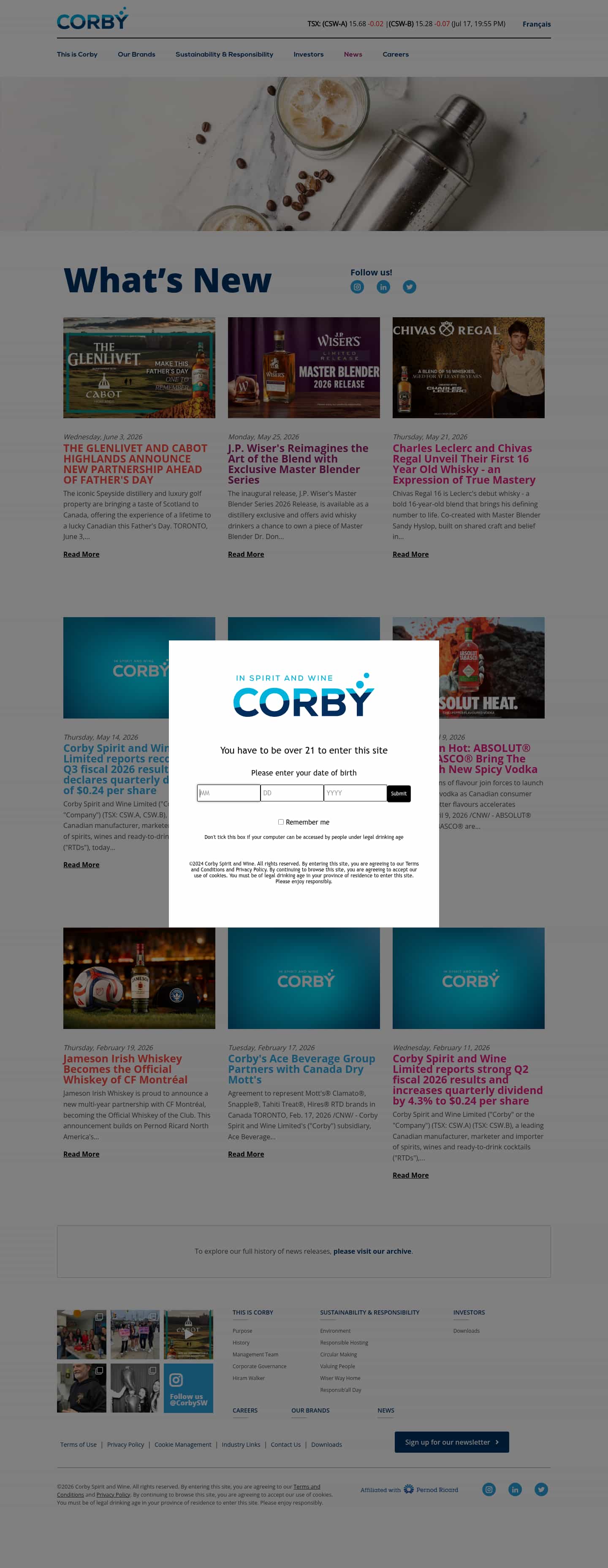 Latest website image capture