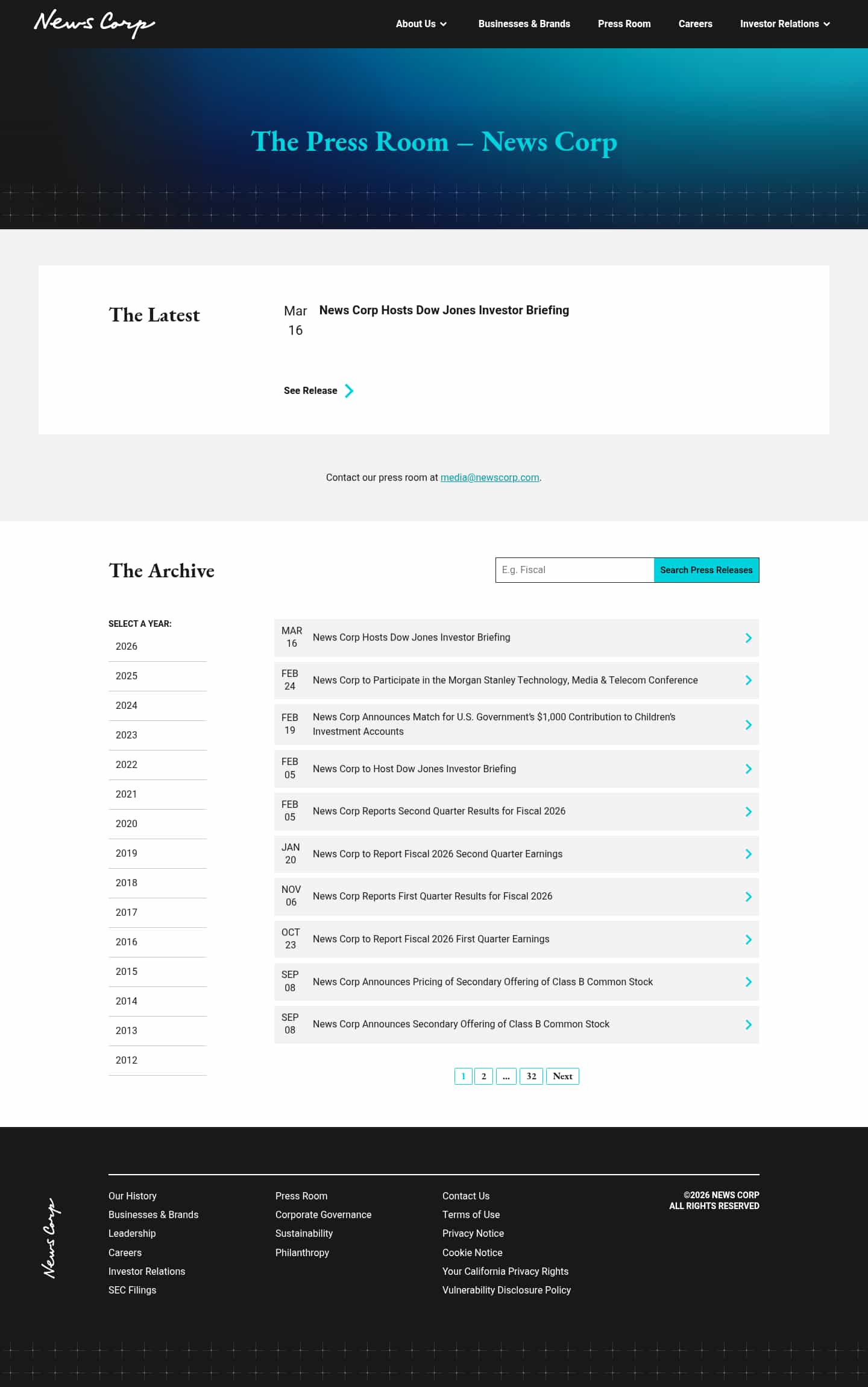 Latest website image capture