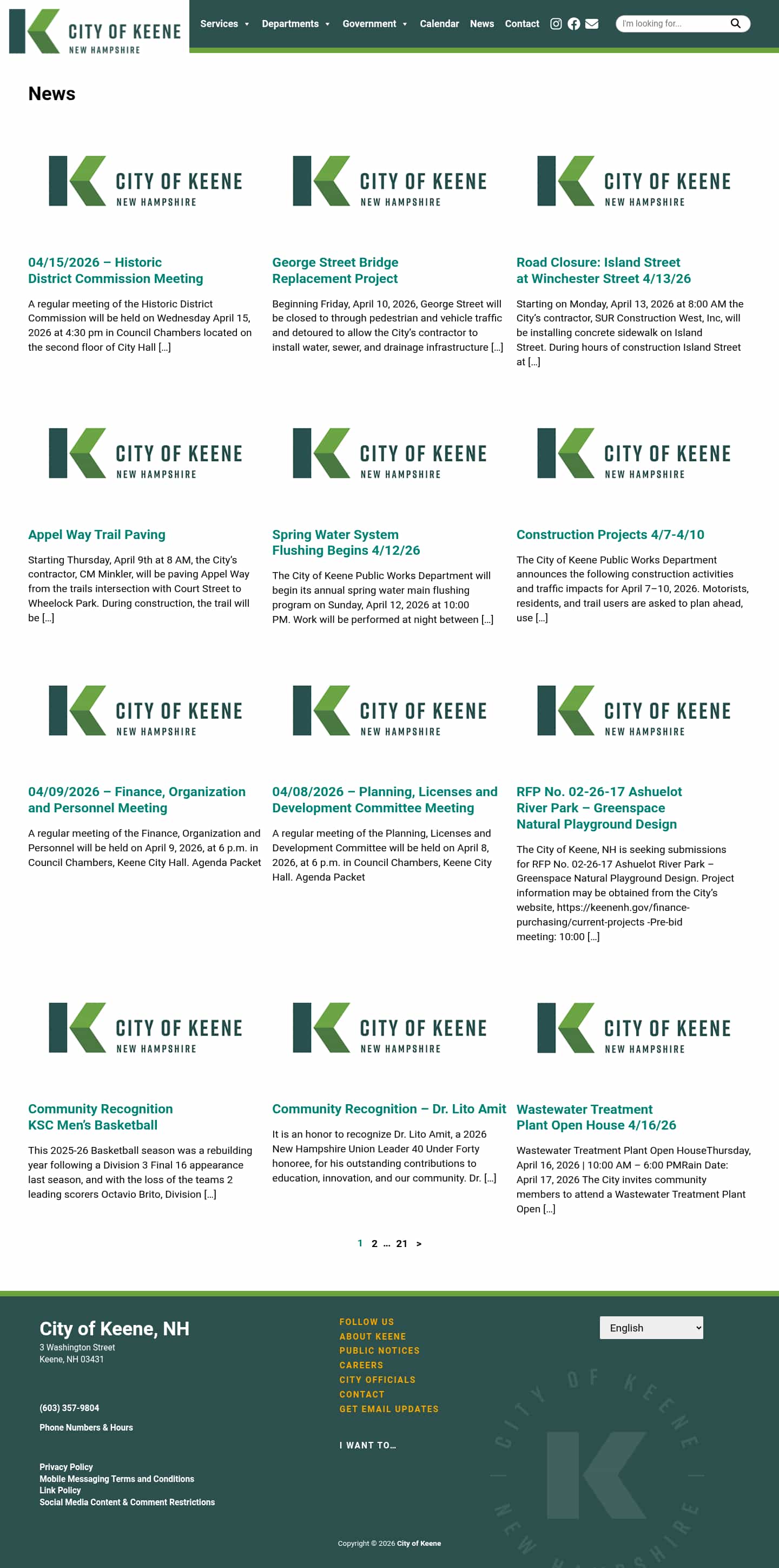 Latest website image capture