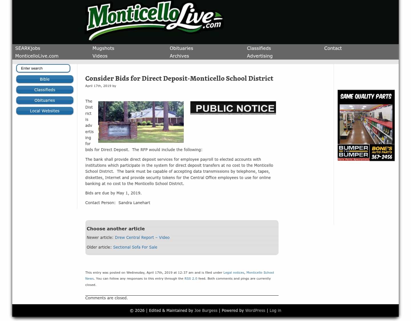 Latest website image capture