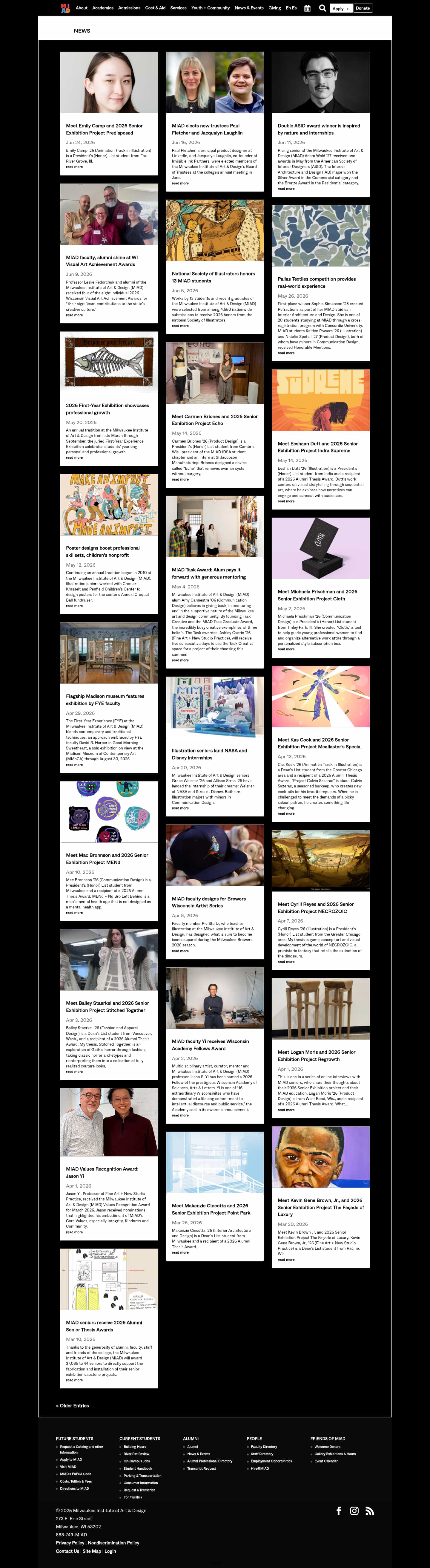 Latest website image capture