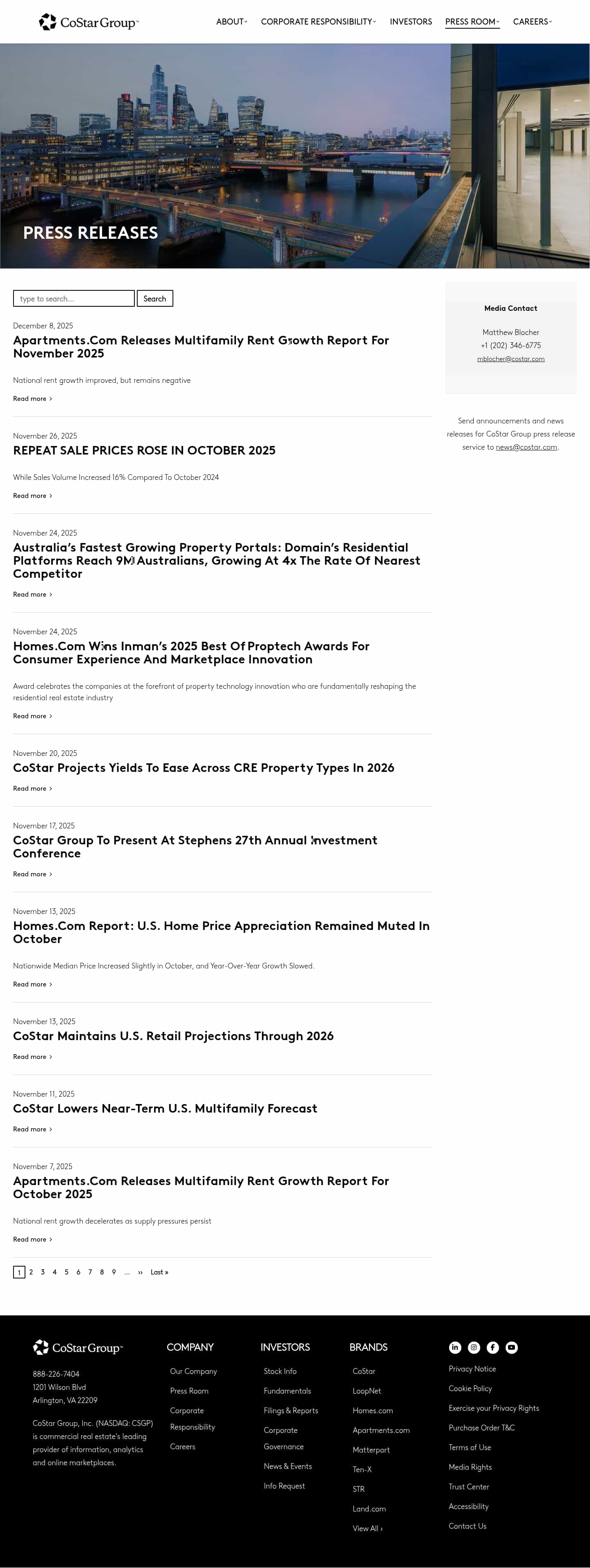 Latest website image capture