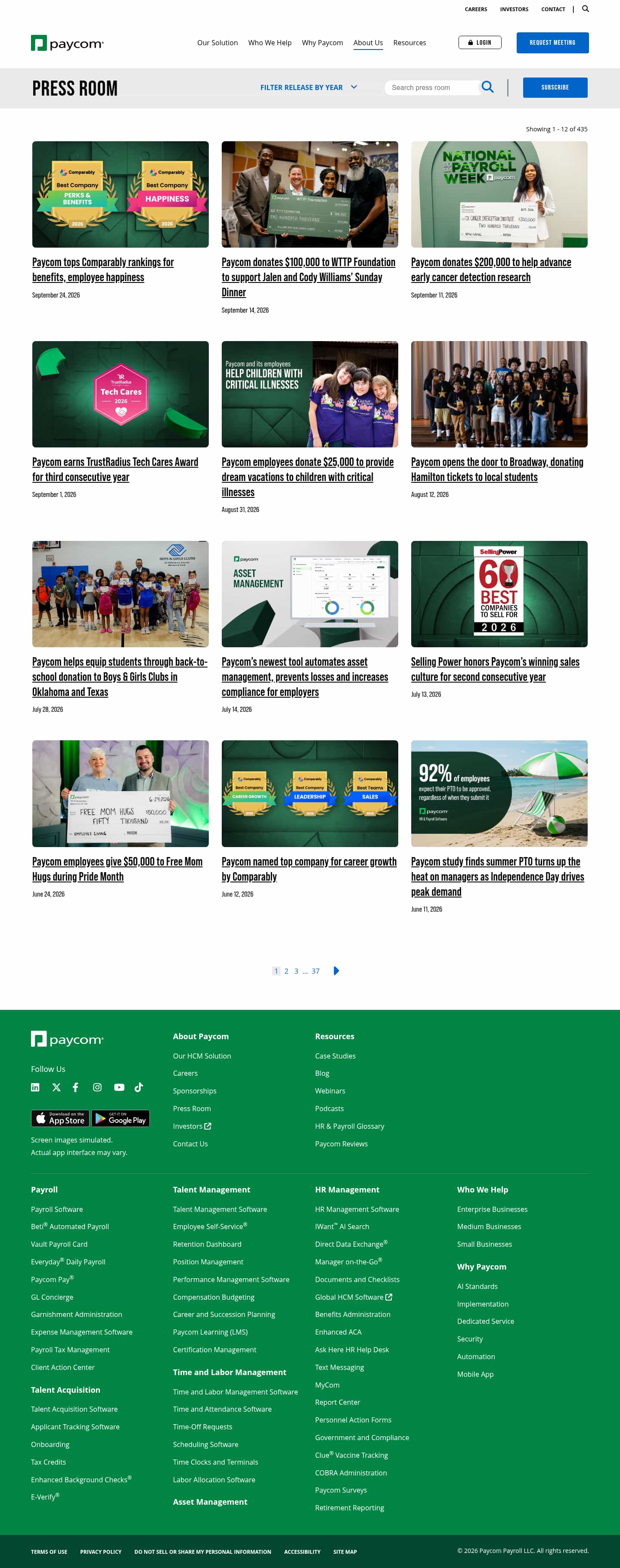 Latest website image capture