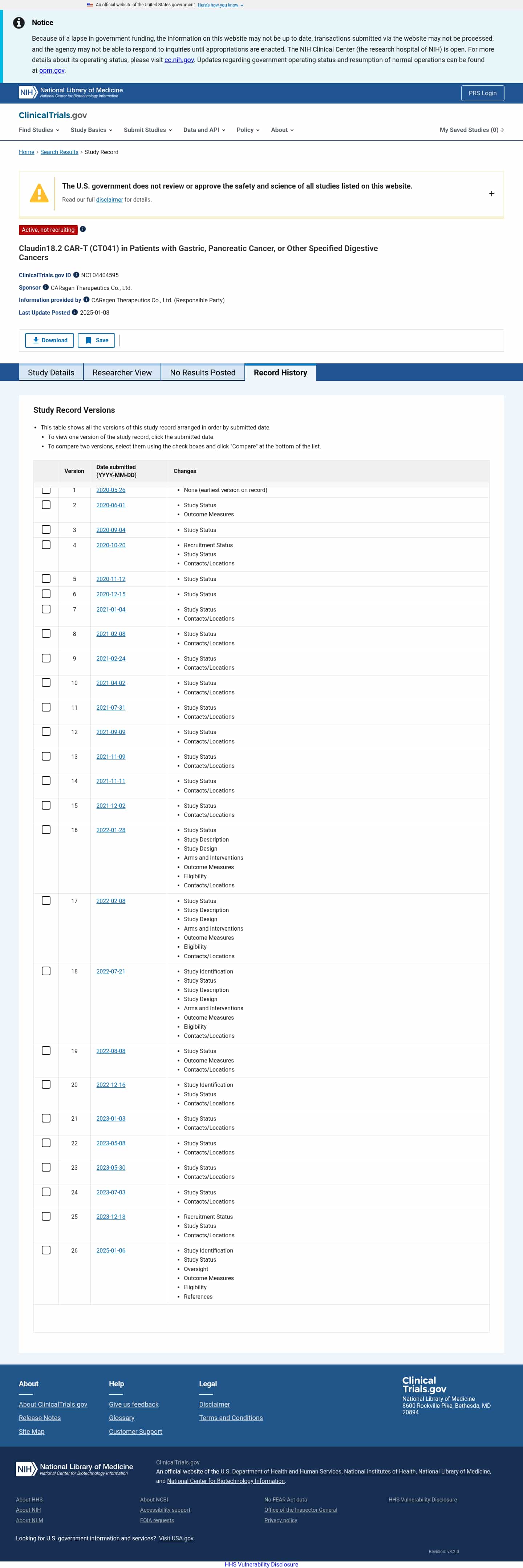 Latest website image capture