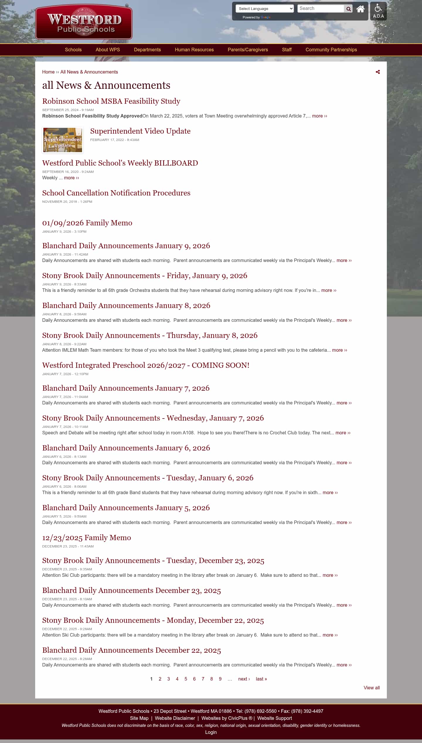 Latest website image capture