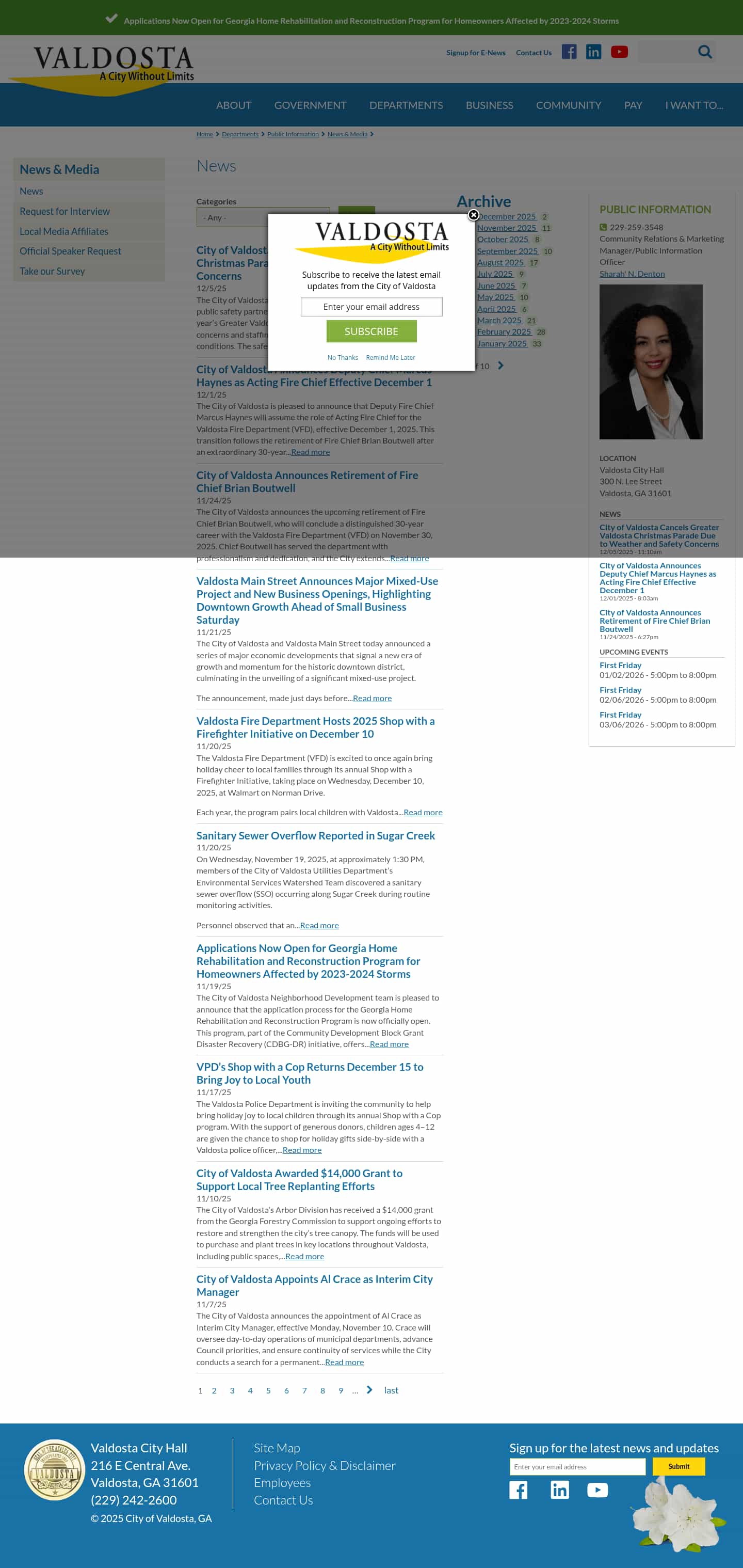 Latest website image capture