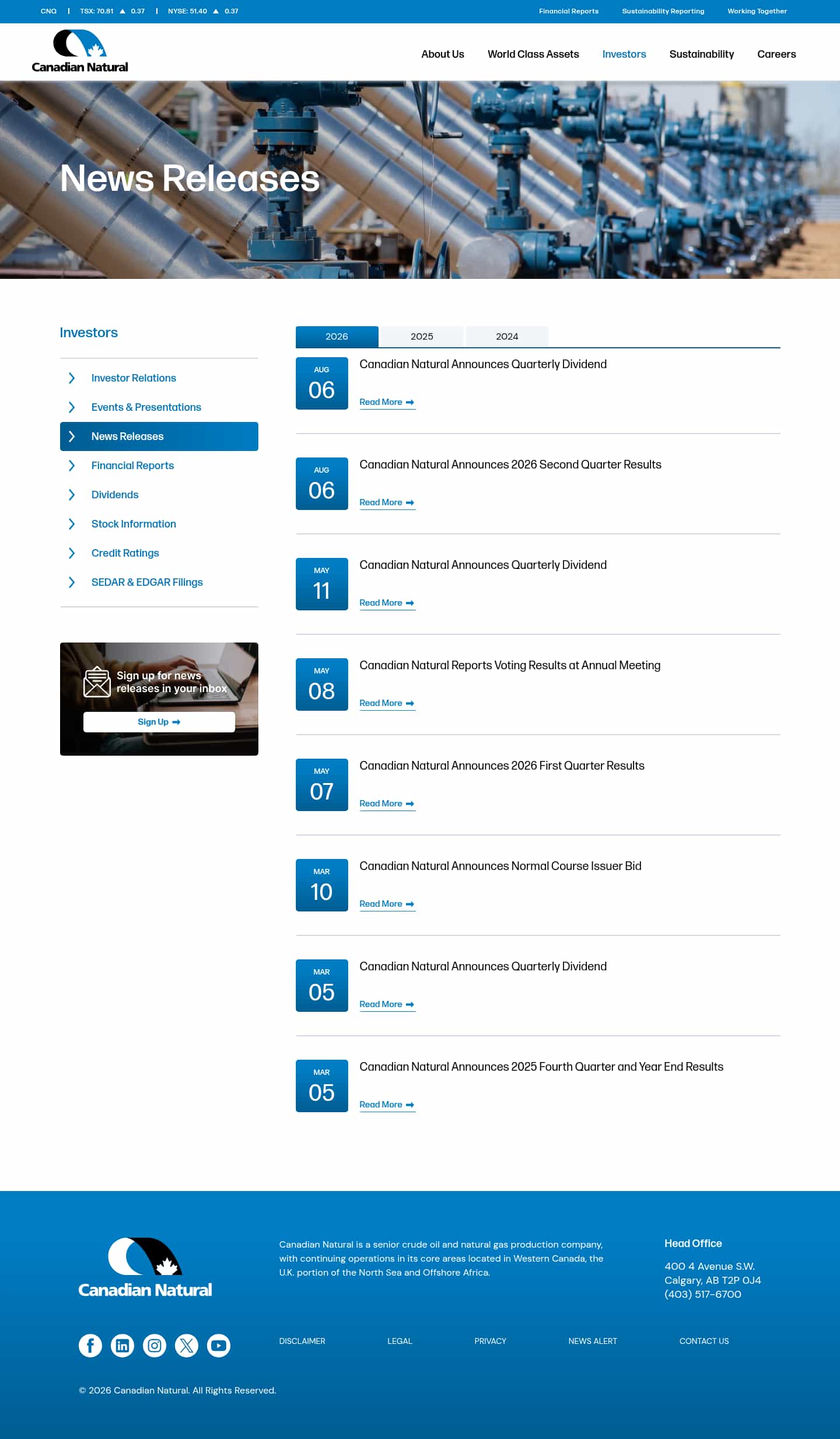 Latest website image capture