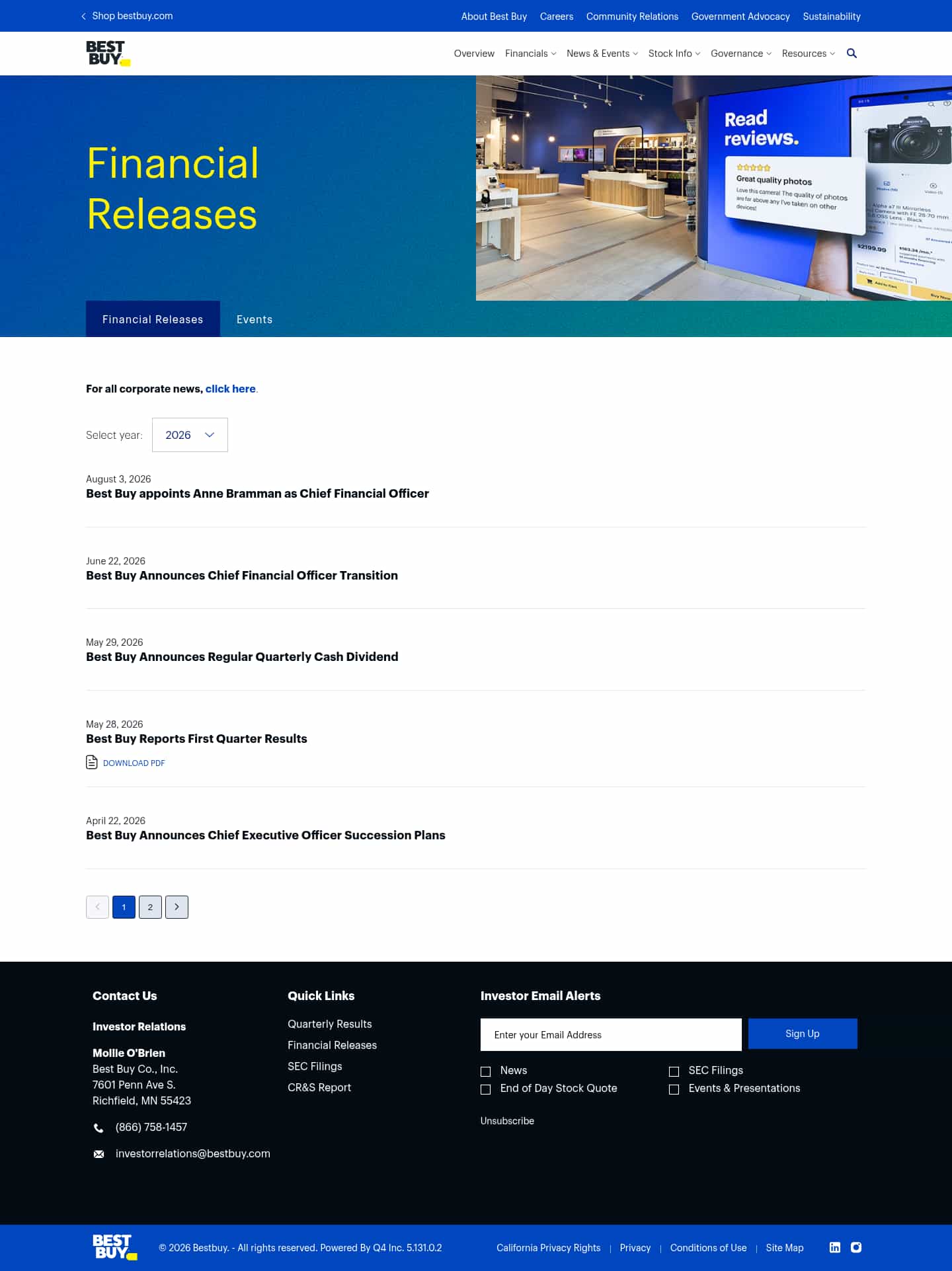 Latest website image capture