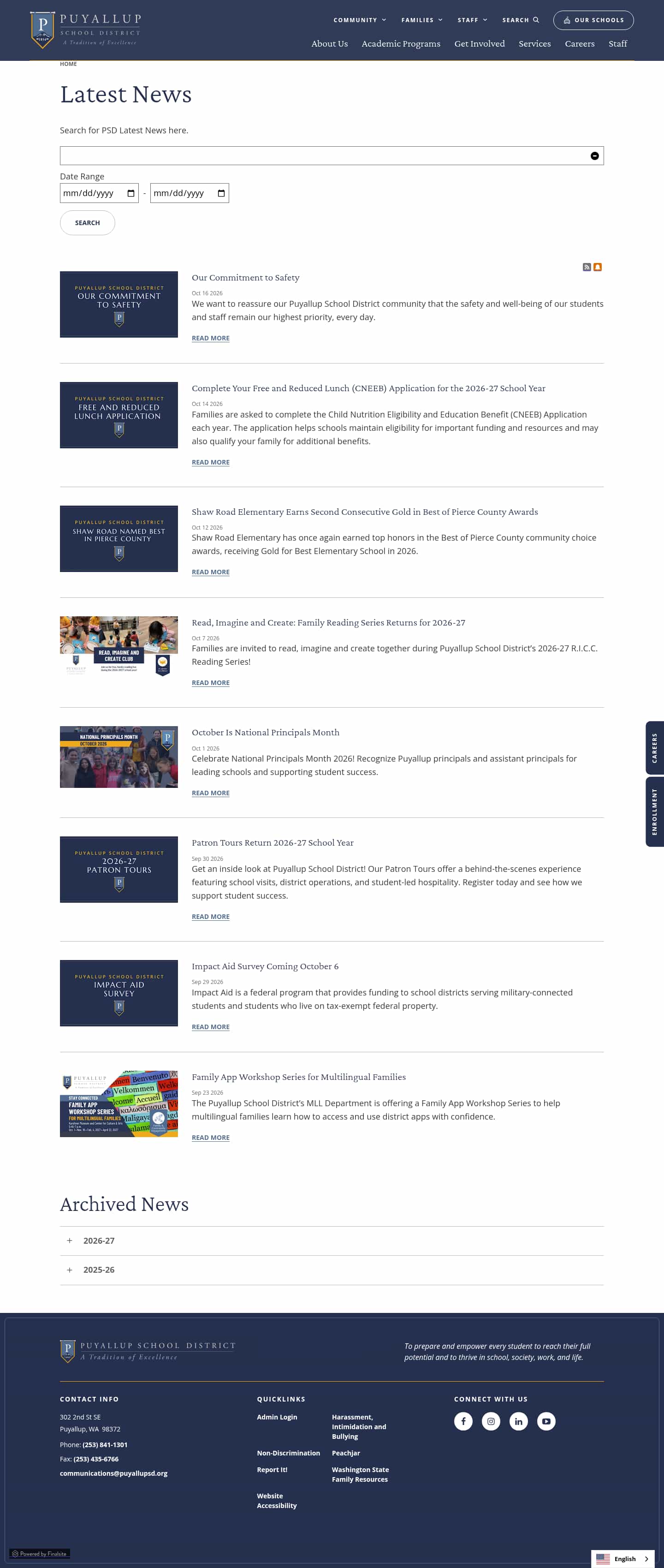 Latest website image capture